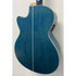 Aria Folk Size Electro Acoustic Guitar with Built in Effects FET-01FX SBL in Thru Blue with Original Gigbag Pre-Owned