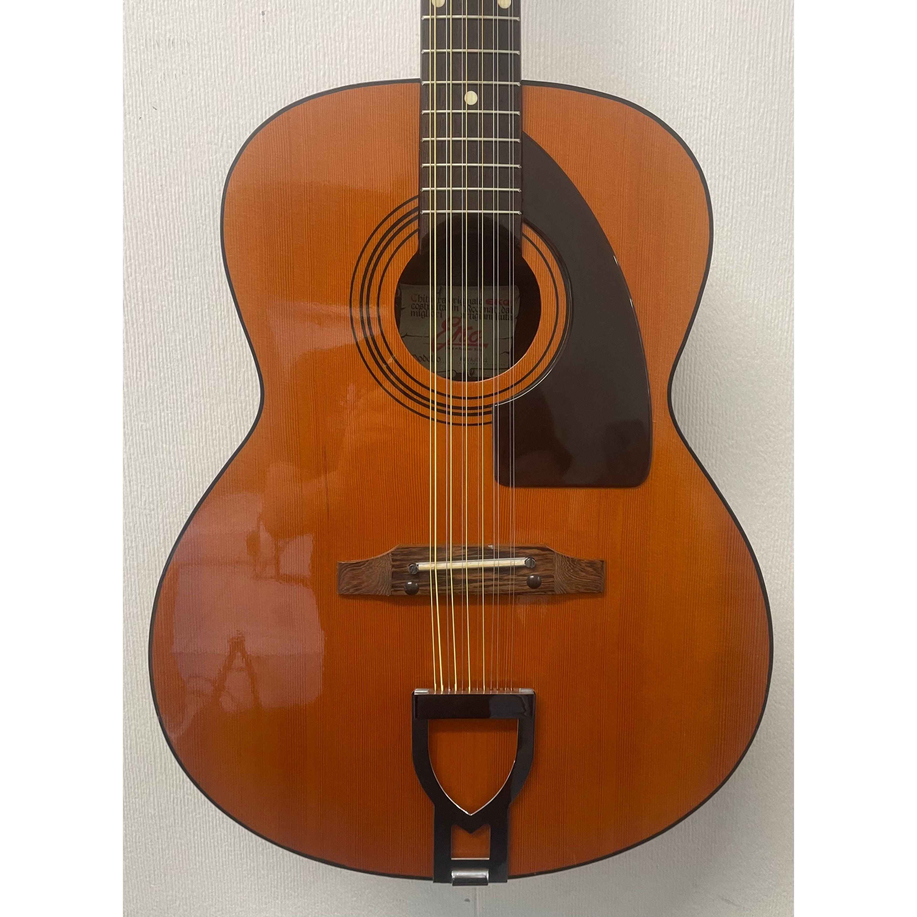 Eko Navajo 12 String Acoustic Guitar, Made in Italy, 1970's, with Hardcase Pre-Owned