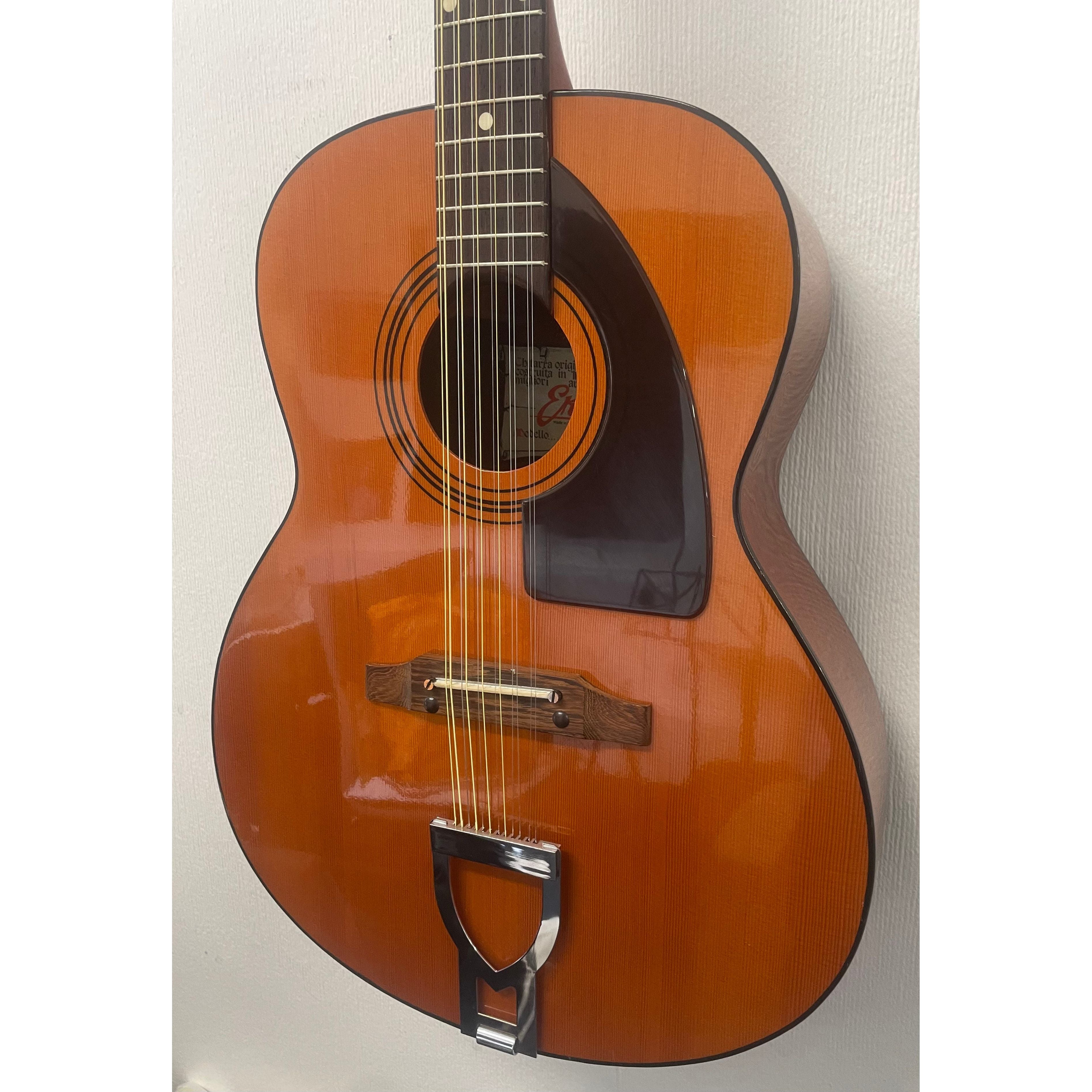 Eko Navajo 12 String Acoustic Guitar, Made in Italy, 1970's, with Hardcase Pre-Owned