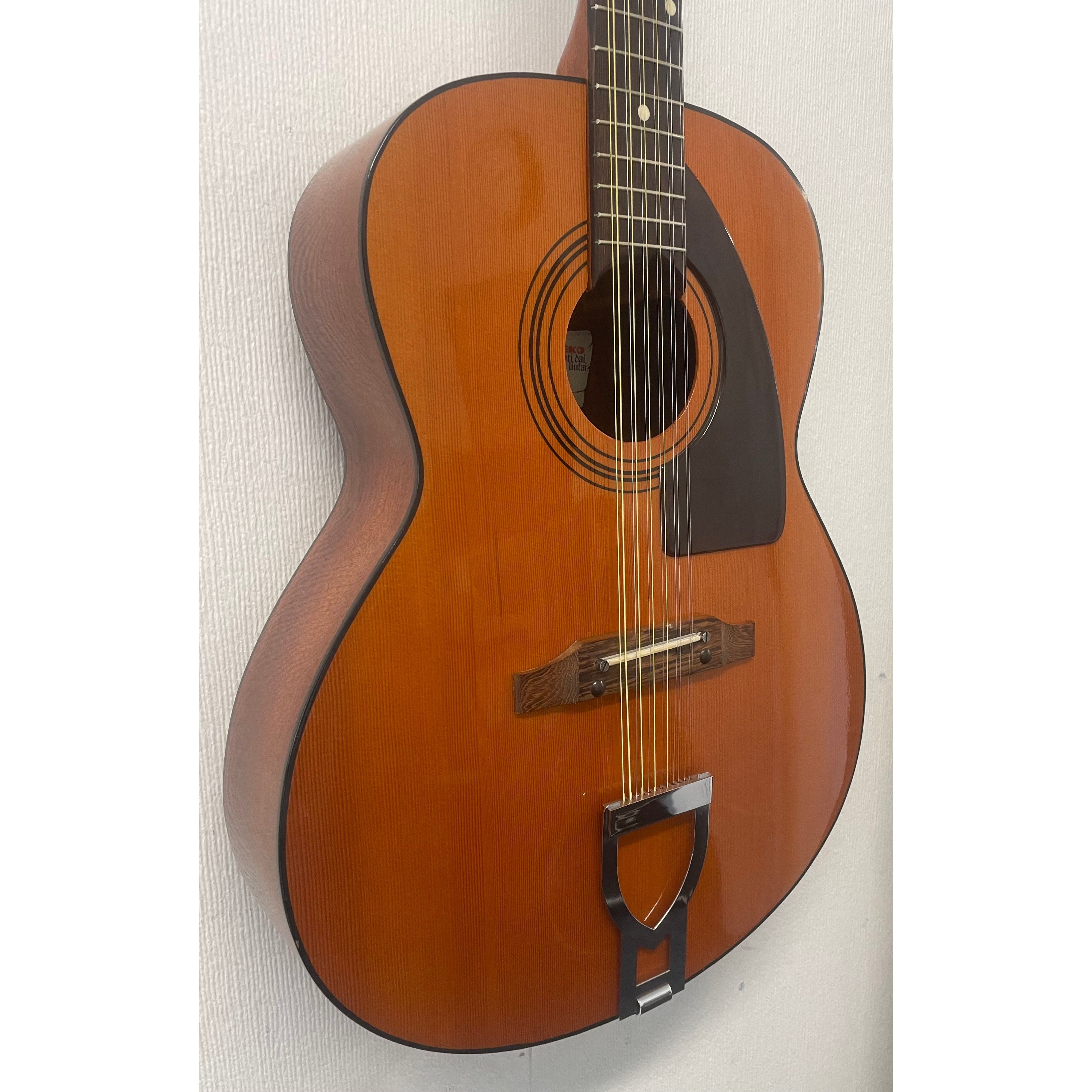 Eko Navajo 12 String Acoustic Guitar, Made in Italy, 1970's, with Hardcase Pre-Owned