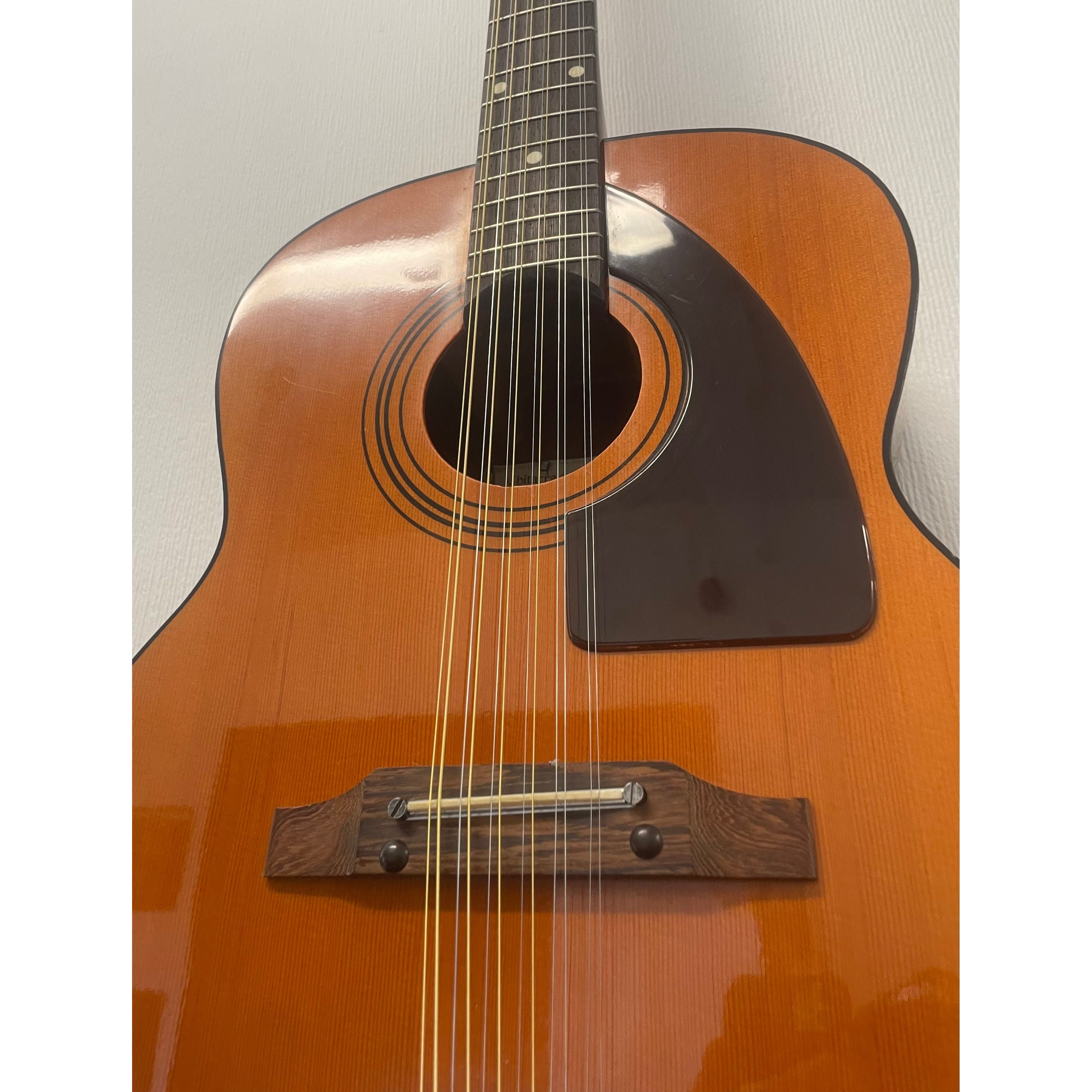 Eko Navajo 12 String Acoustic Guitar, Made in Italy, 1970's, with Hardcase Pre-Owned