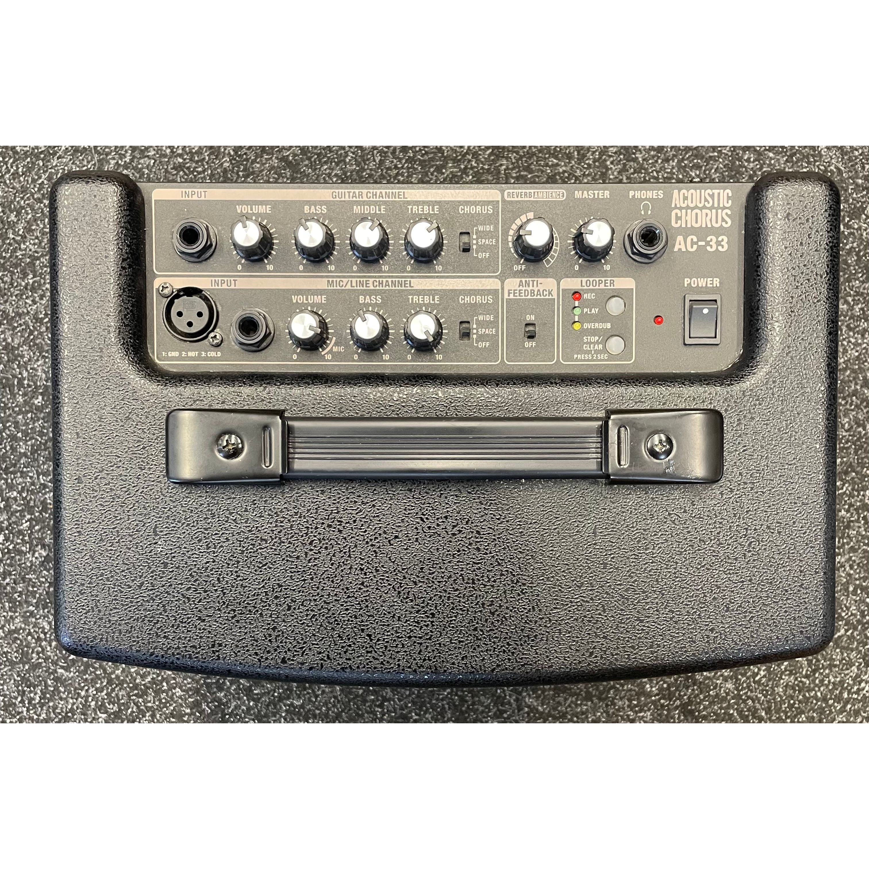 Roland AC33 Acoustic Chorus Battery Operated Portable Acoustic Amplifier Pre-Owned