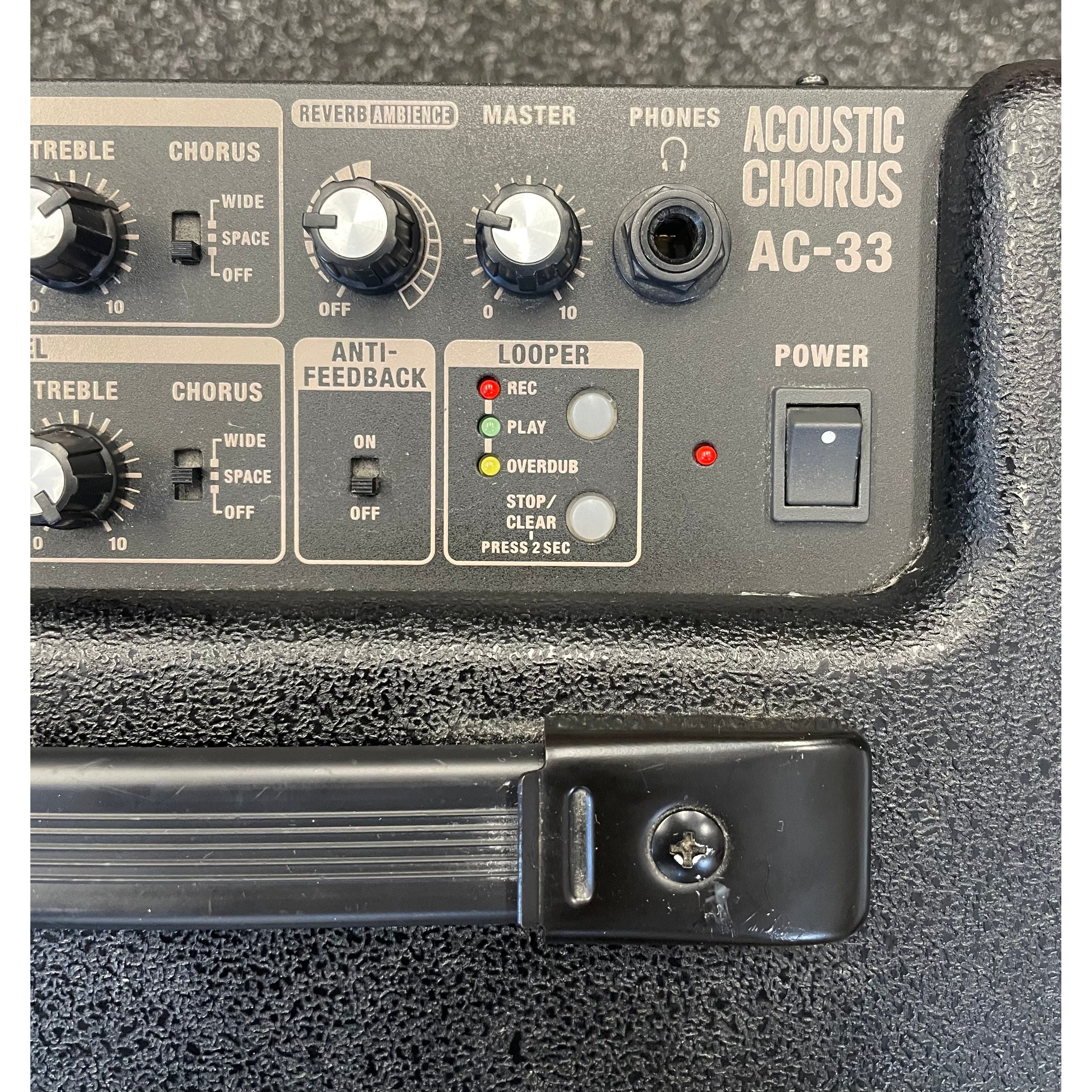 Roland AC33 Acoustic Chorus Battery Operated Portable Acoustic Amplifier Pre-Owned