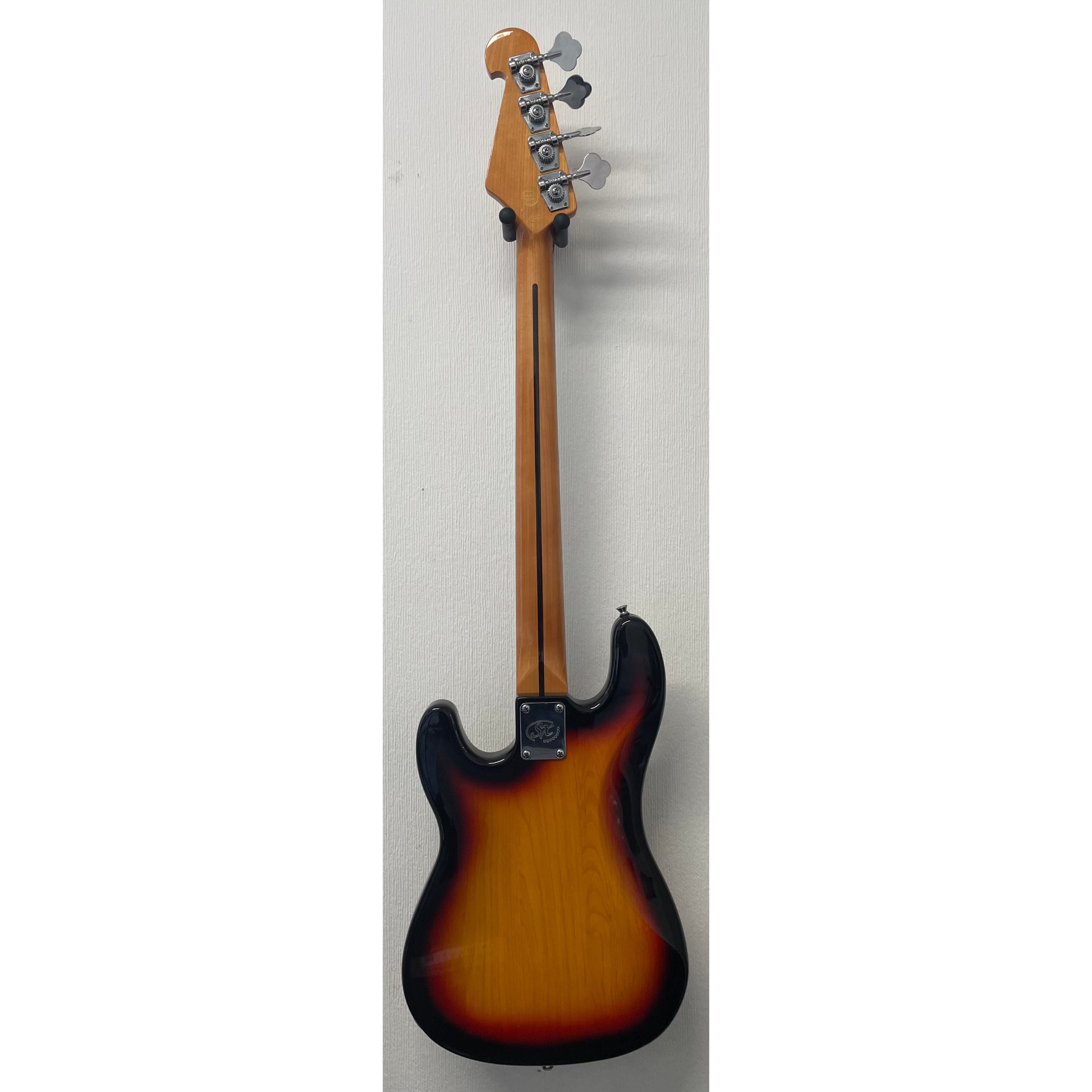 SX PJ-Style Bass Guitar VTG Series in Sunburst fitted with Flatwound Strings Pre-Owned