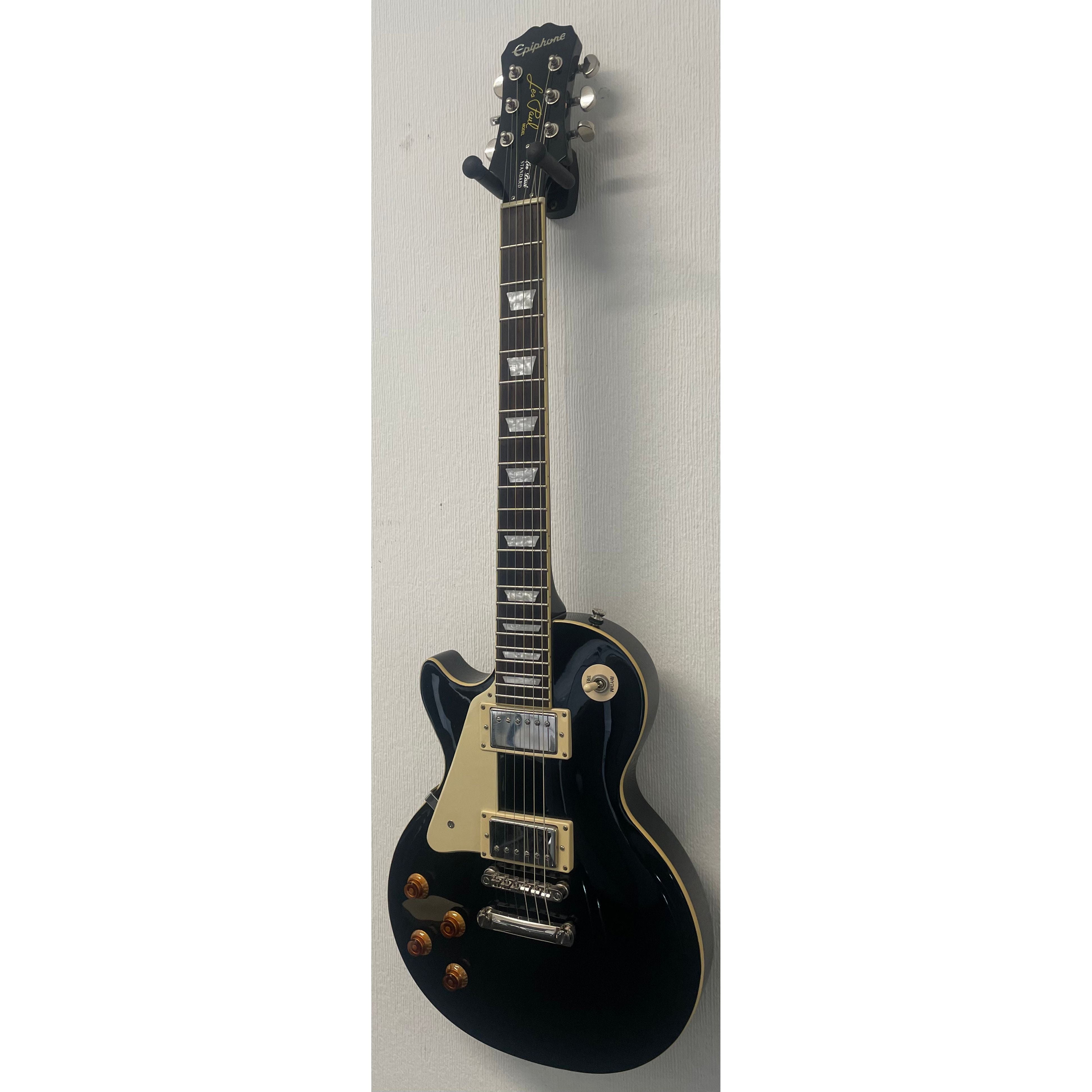 Epiphone Les Paul Standard Left Handed Electric Guitar in Gloss Black Pre-Owned