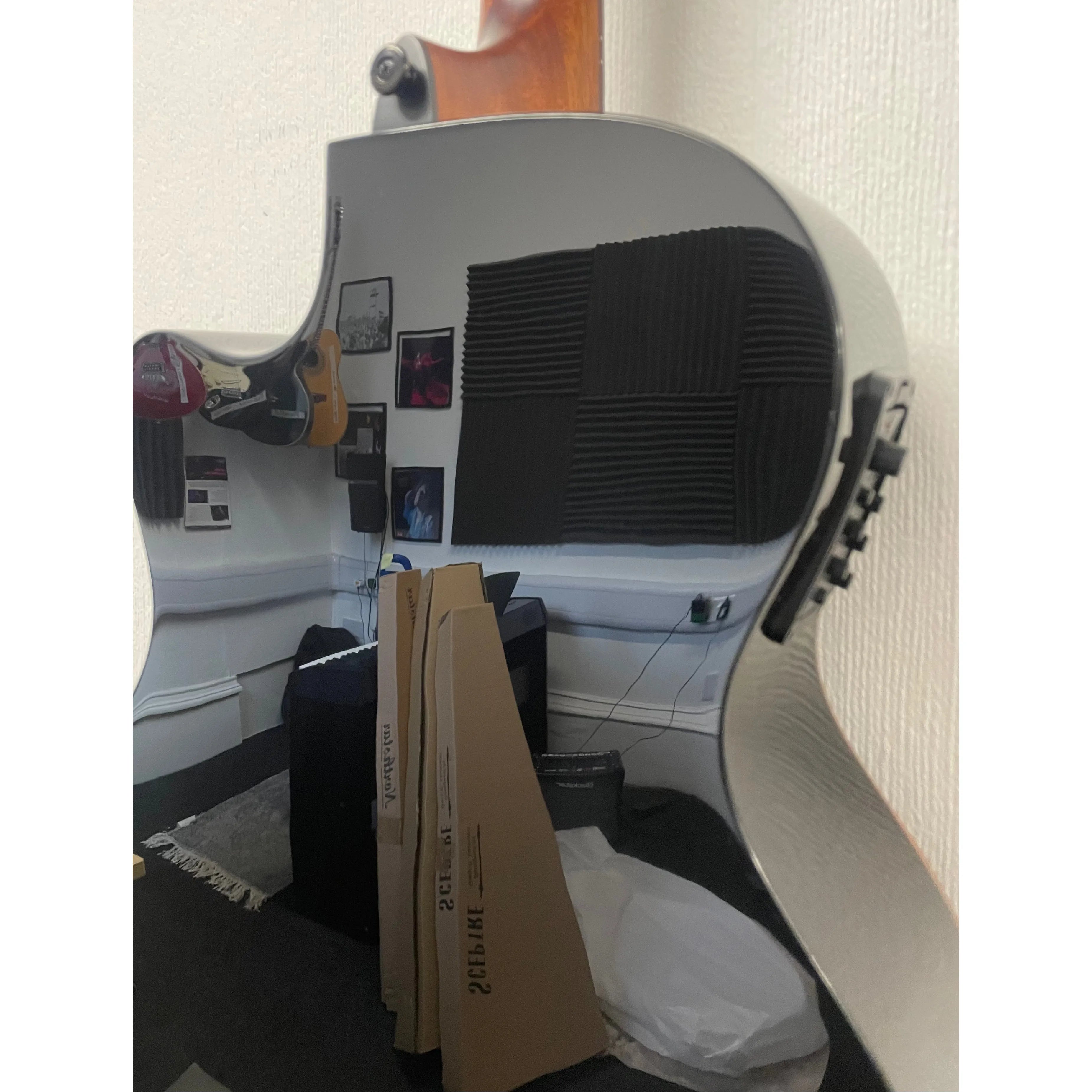 LAG Tramontane 118 Electro Acoustic Guitar Auditorium Bevel Cutaway in Black *B STOCK*