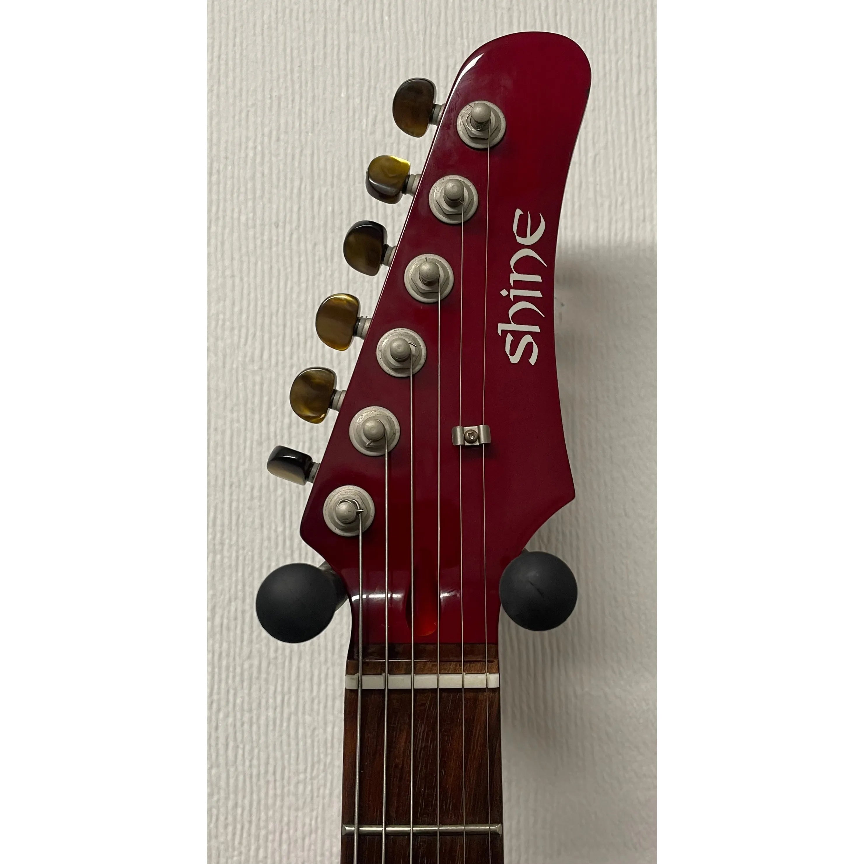 Shine HH Electric Guitar with Flamed Maple Top in Red Pre-Owned