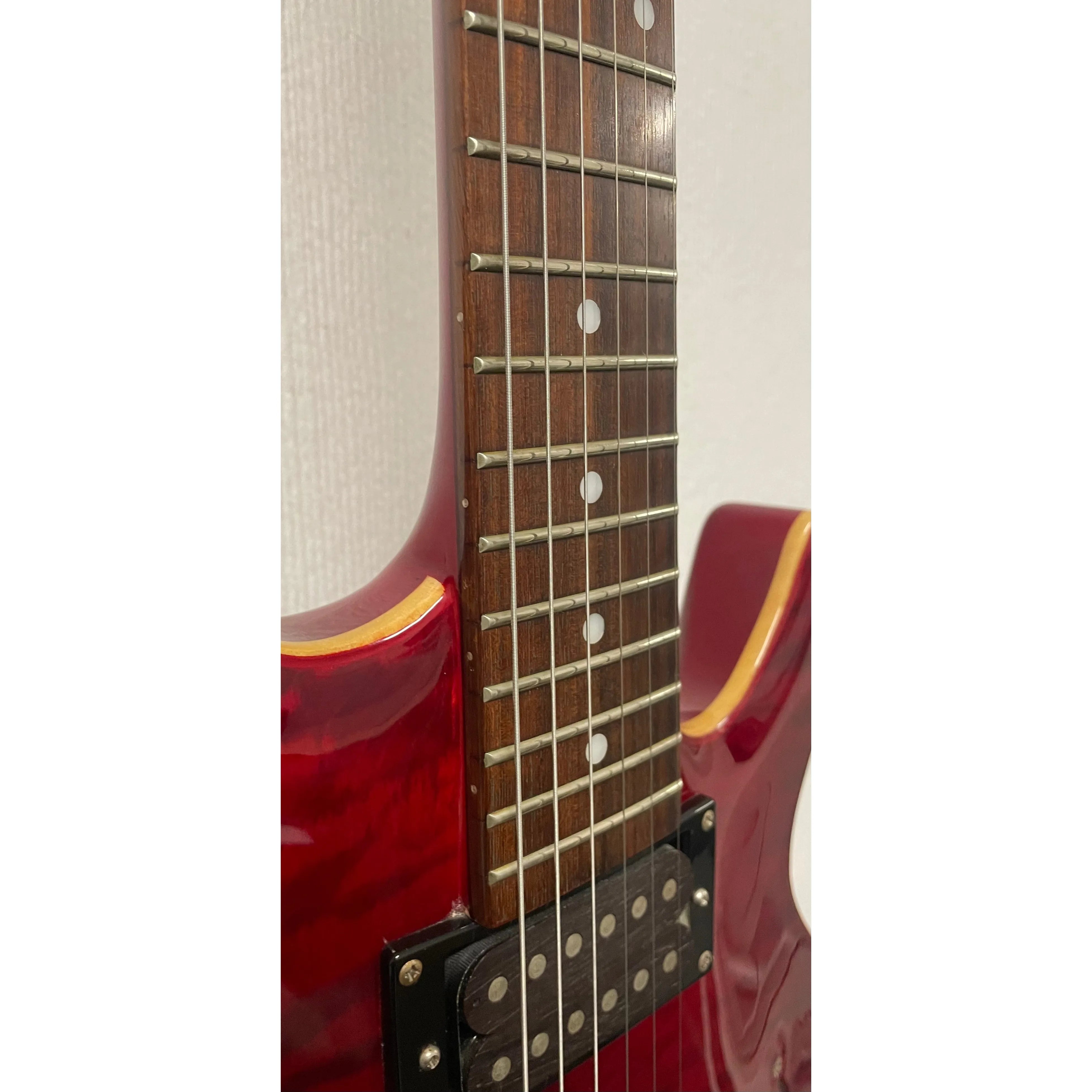 Shine HH Electric Guitar with Flamed Maple Top in Red Pre-Owned