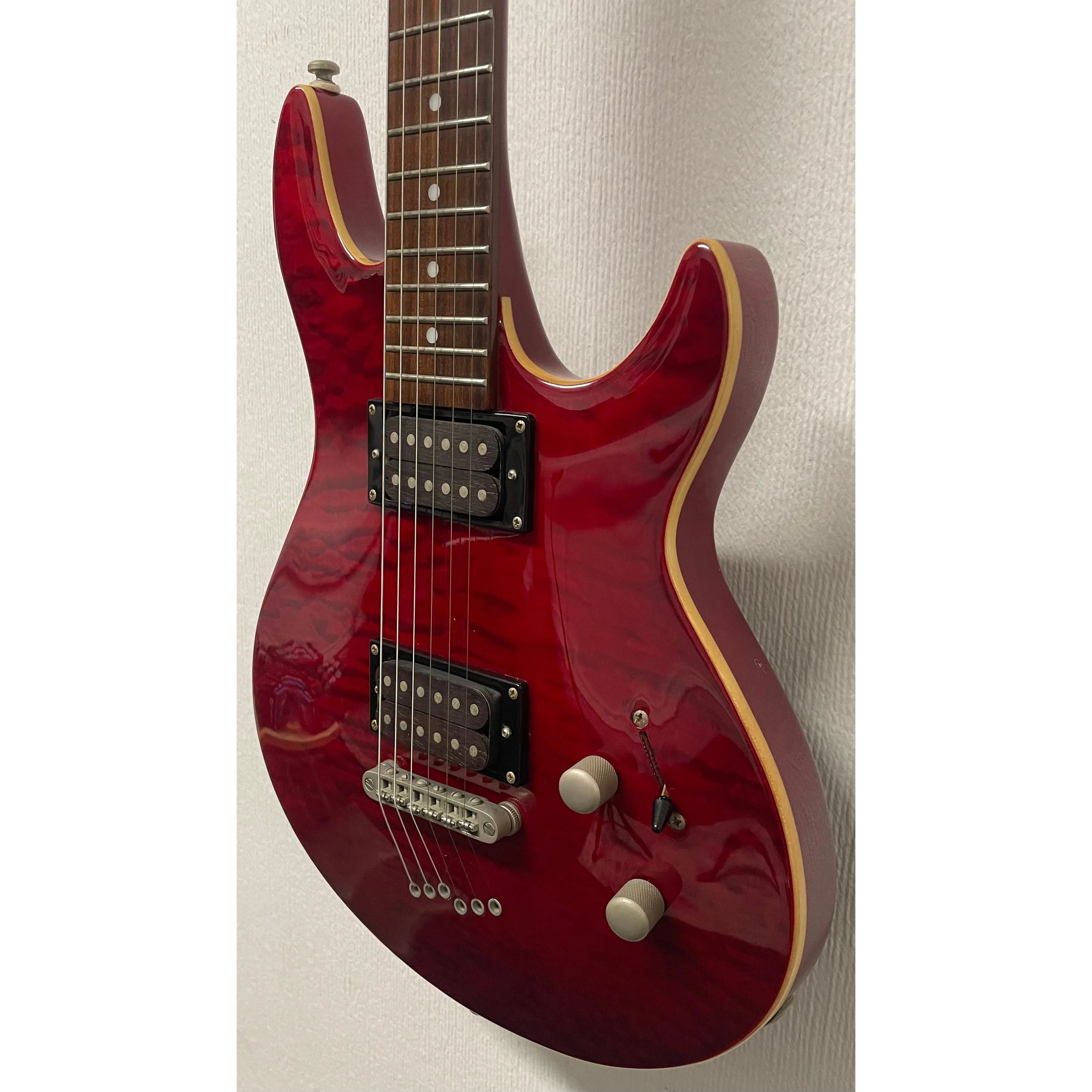 Shine HH Electric Guitar with Flamed Maple Top in Red Pre-Owned