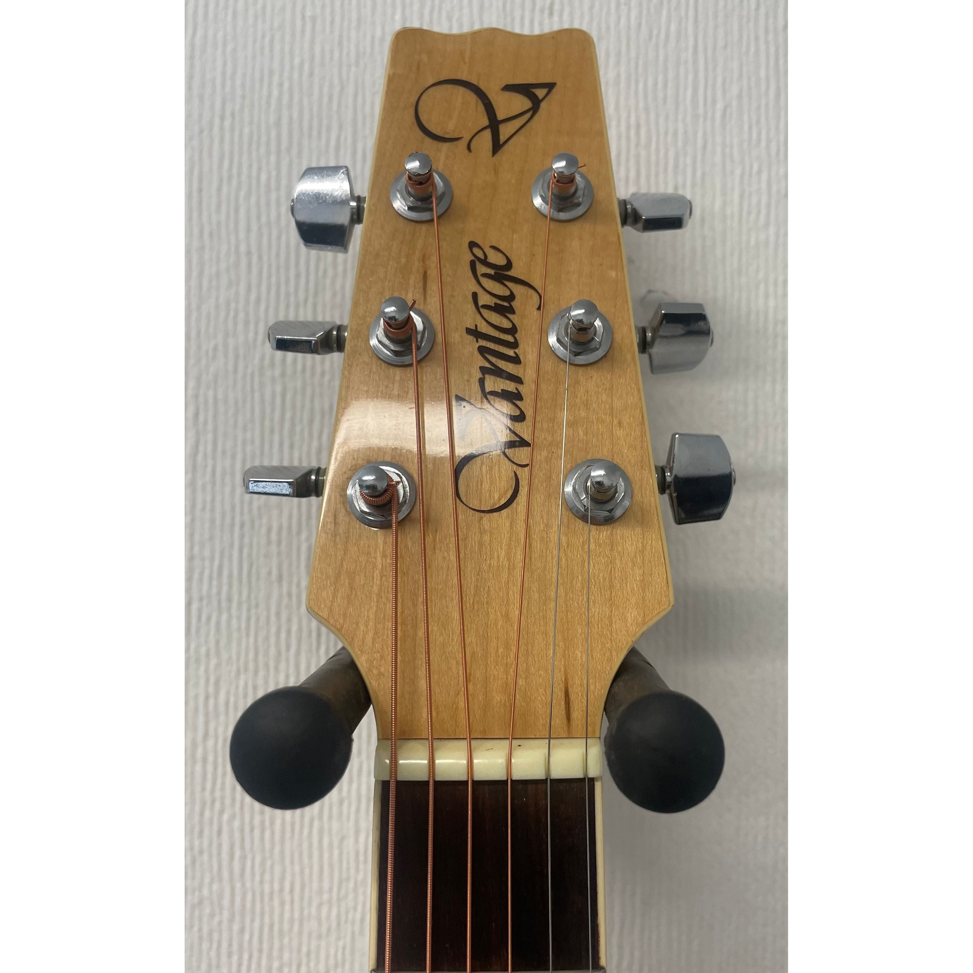 Vantage VS40 CEM Electro Acoustic Guitar in Natural Gloss with Epiphone Hardcase Pre-Owned