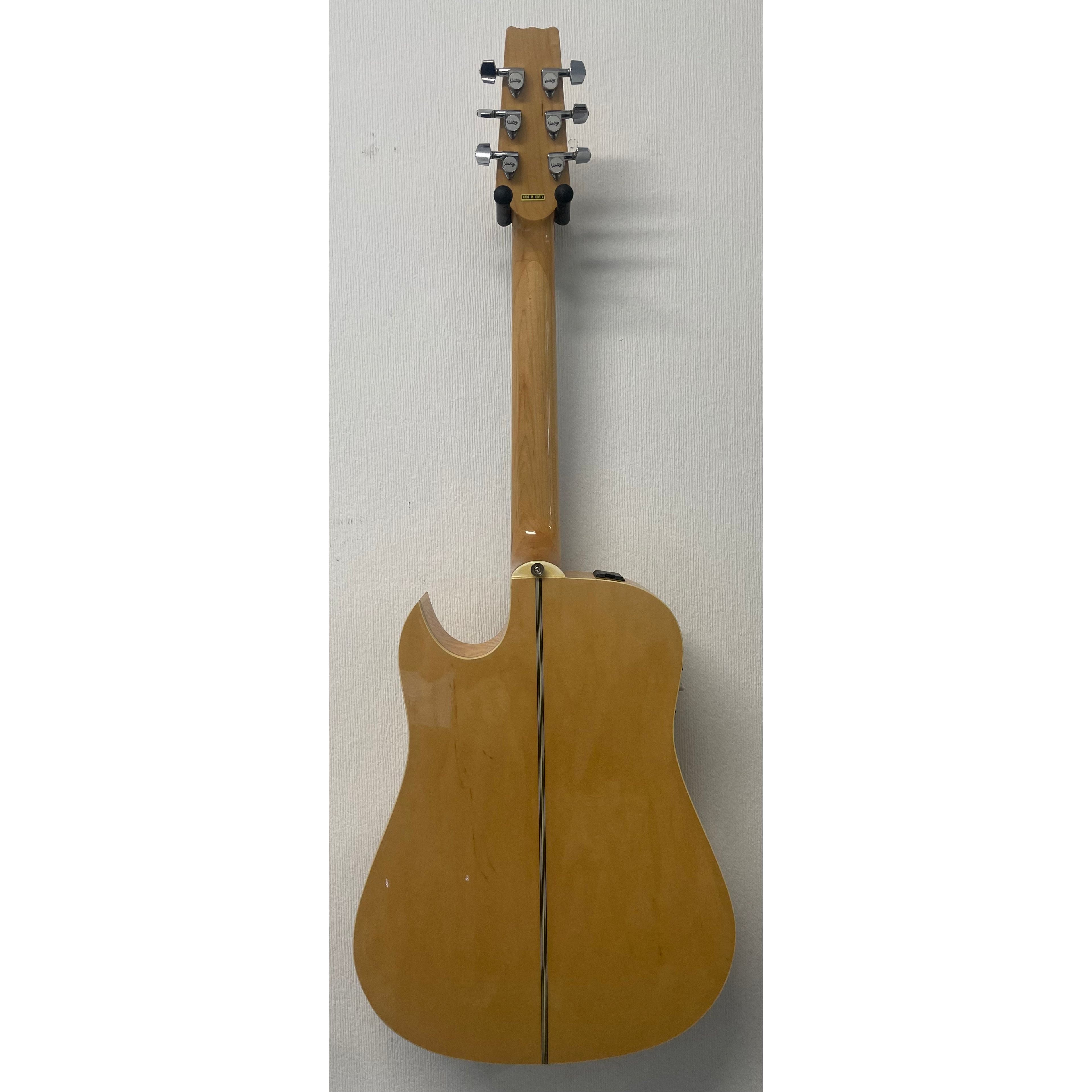 Vantage VS40 CEM Electro Acoustic Guitar in Natural Gloss with Epiphone Hardcase Pre-Owned