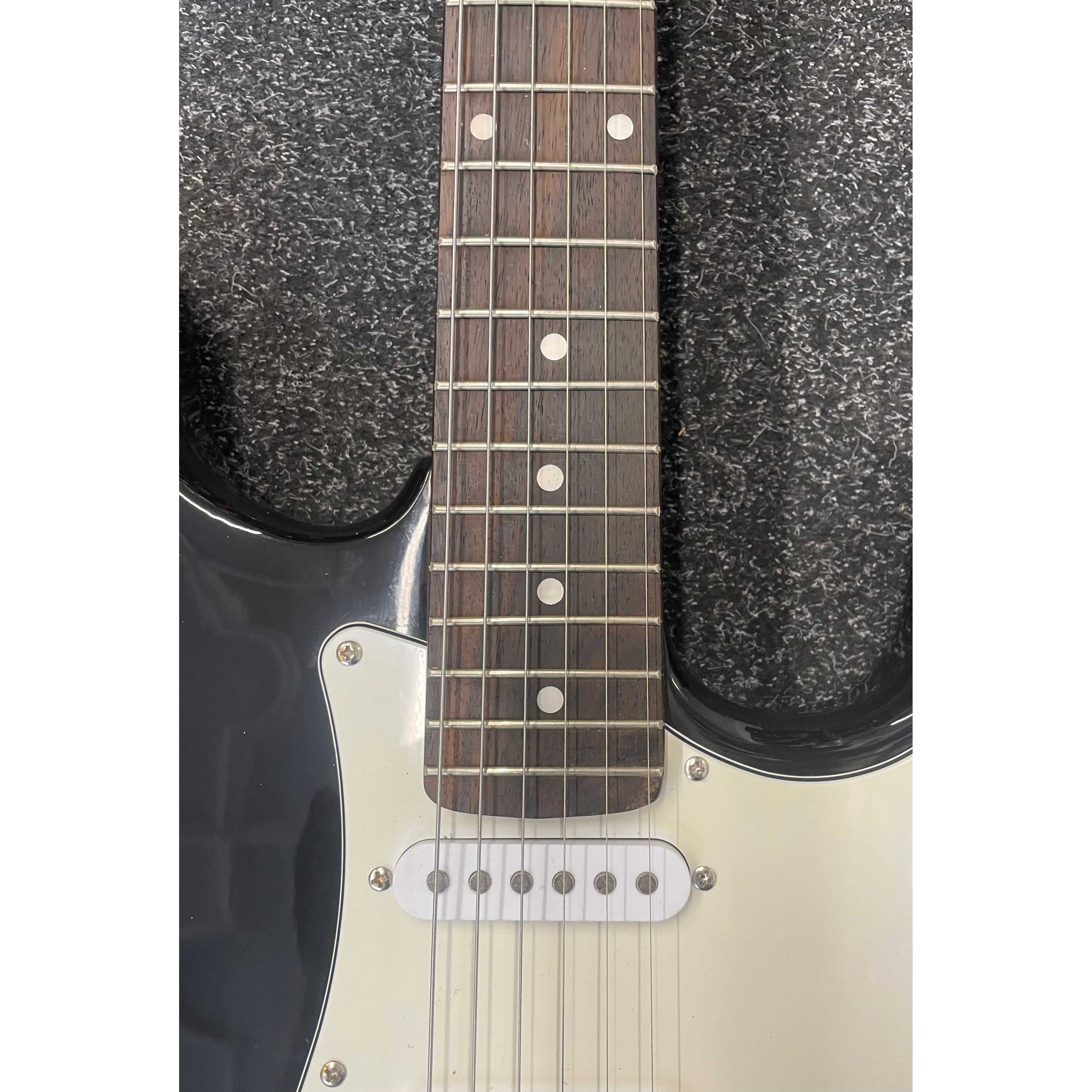 Burswood Stratocaster Style Electric Guitar in Black with Gigbag Pre-Owned