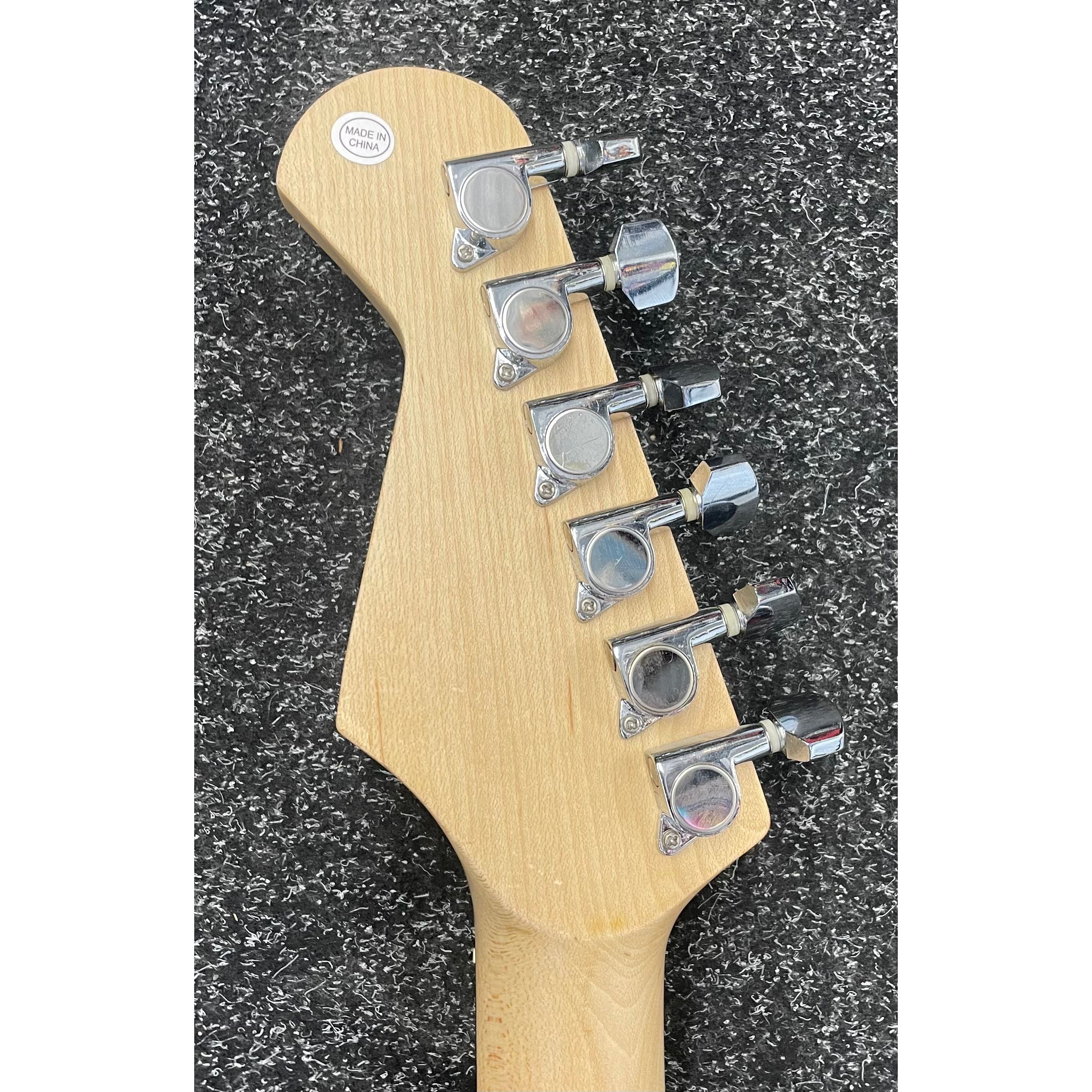 Burswood Stratocaster Style Electric Guitar in Black with Gigbag Pre-Owned