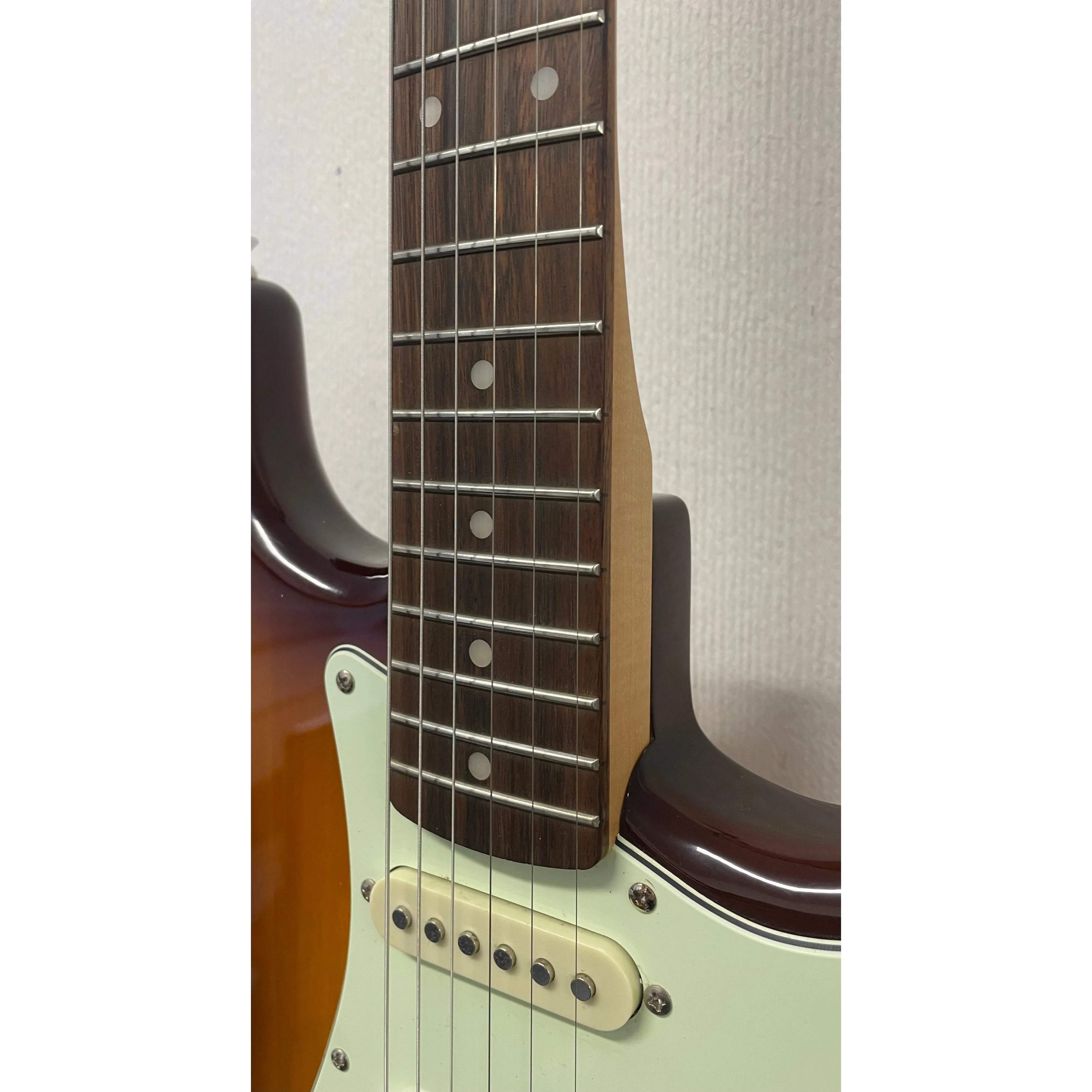 Squier Standard Series Stratocaster SSS Electric Guitar in Amber Burst Pre-Owned