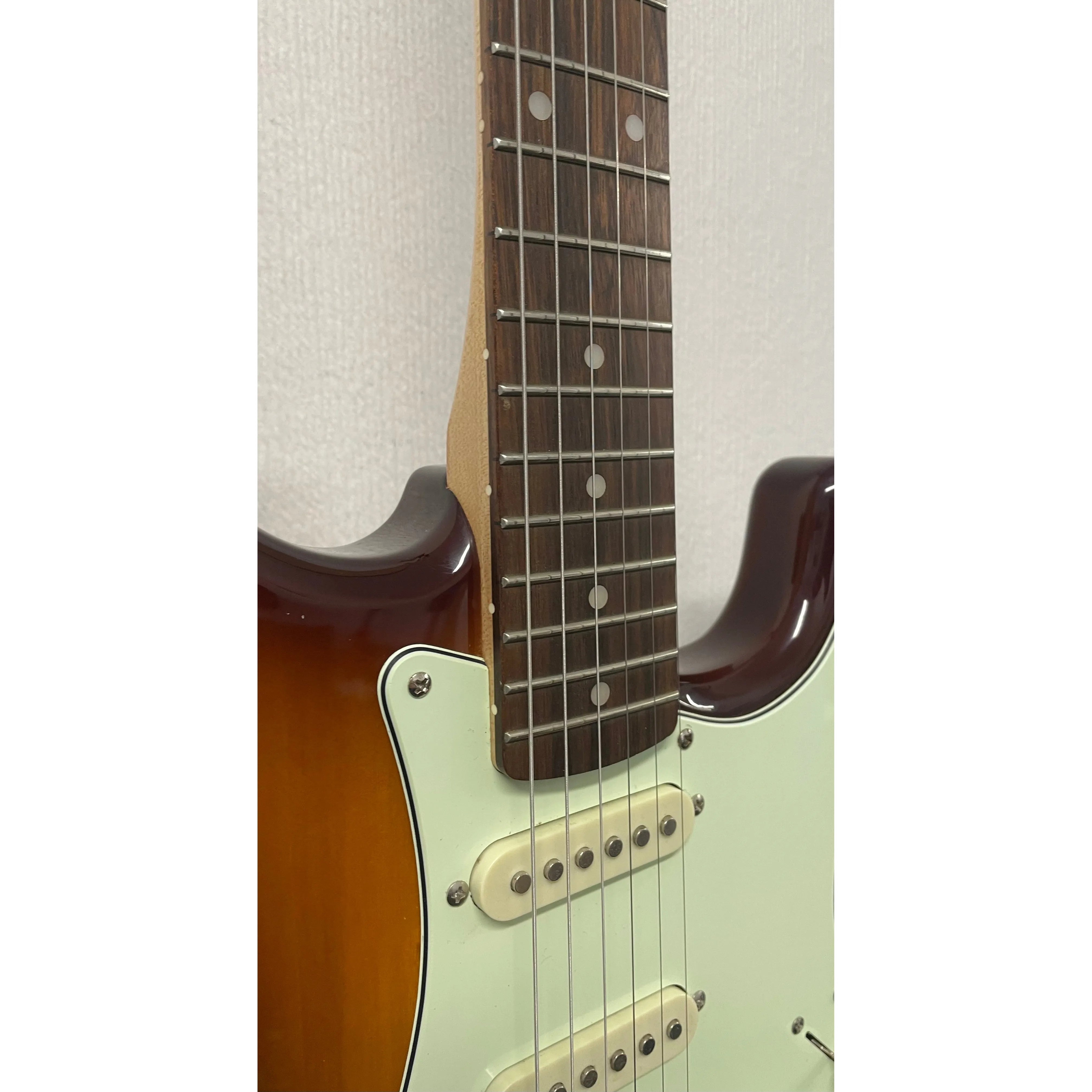 Squier Standard Series Stratocaster SSS Electric Guitar in Amber Burst Pre-Owned