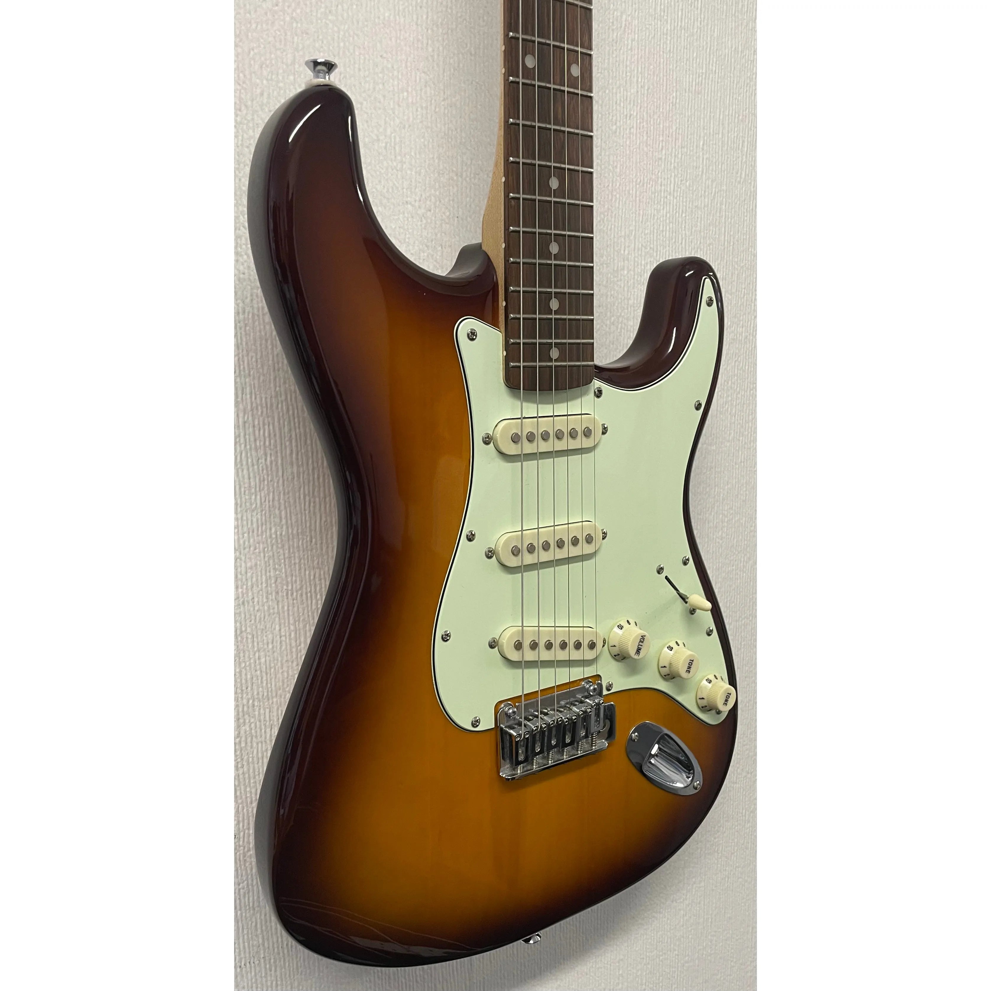 Squier Standard Series Stratocaster SSS Electric Guitar in Amber Burst Pre-Owned