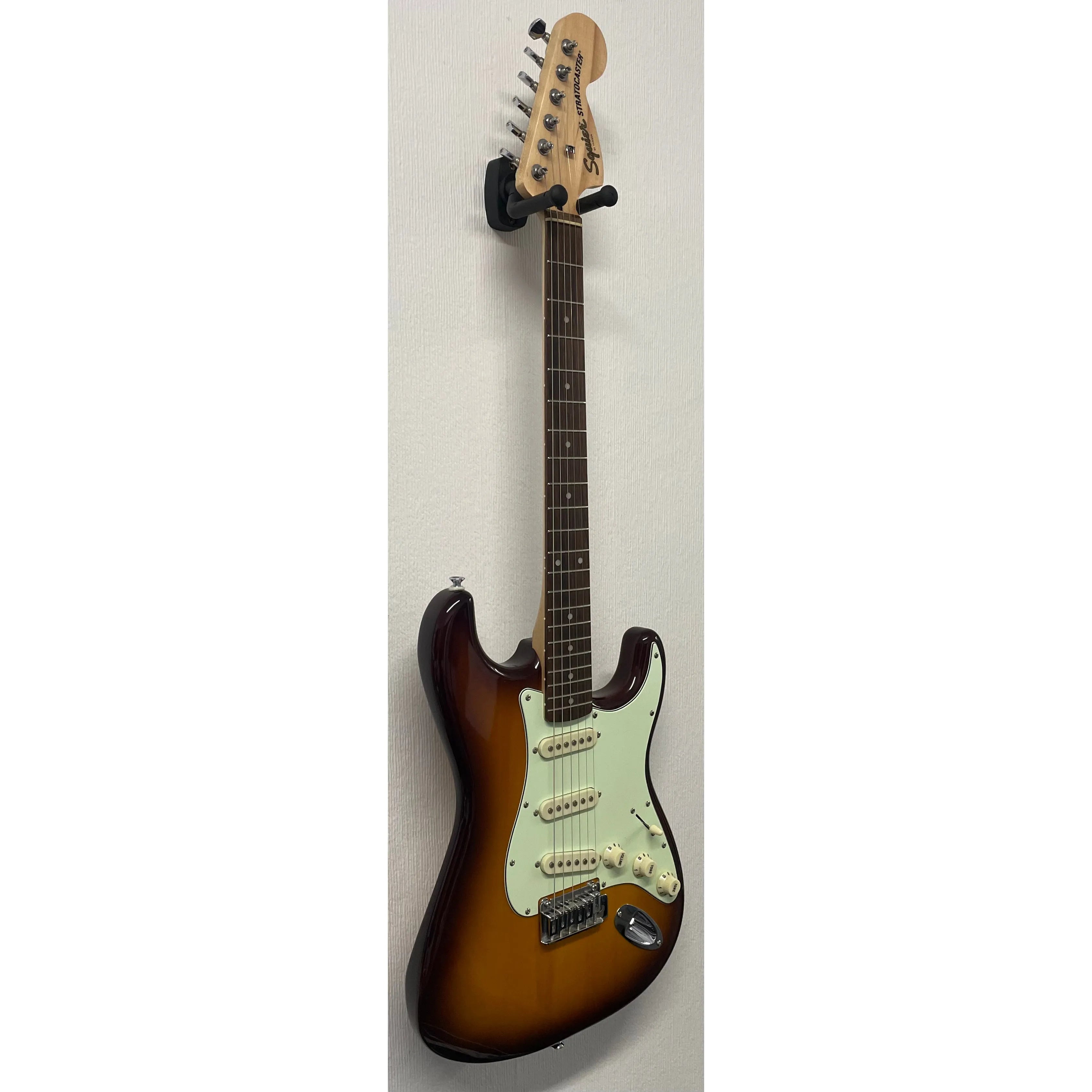 Squier Standard Series Stratocaster SSS Electric Guitar in Amber Burst Pre-Owned