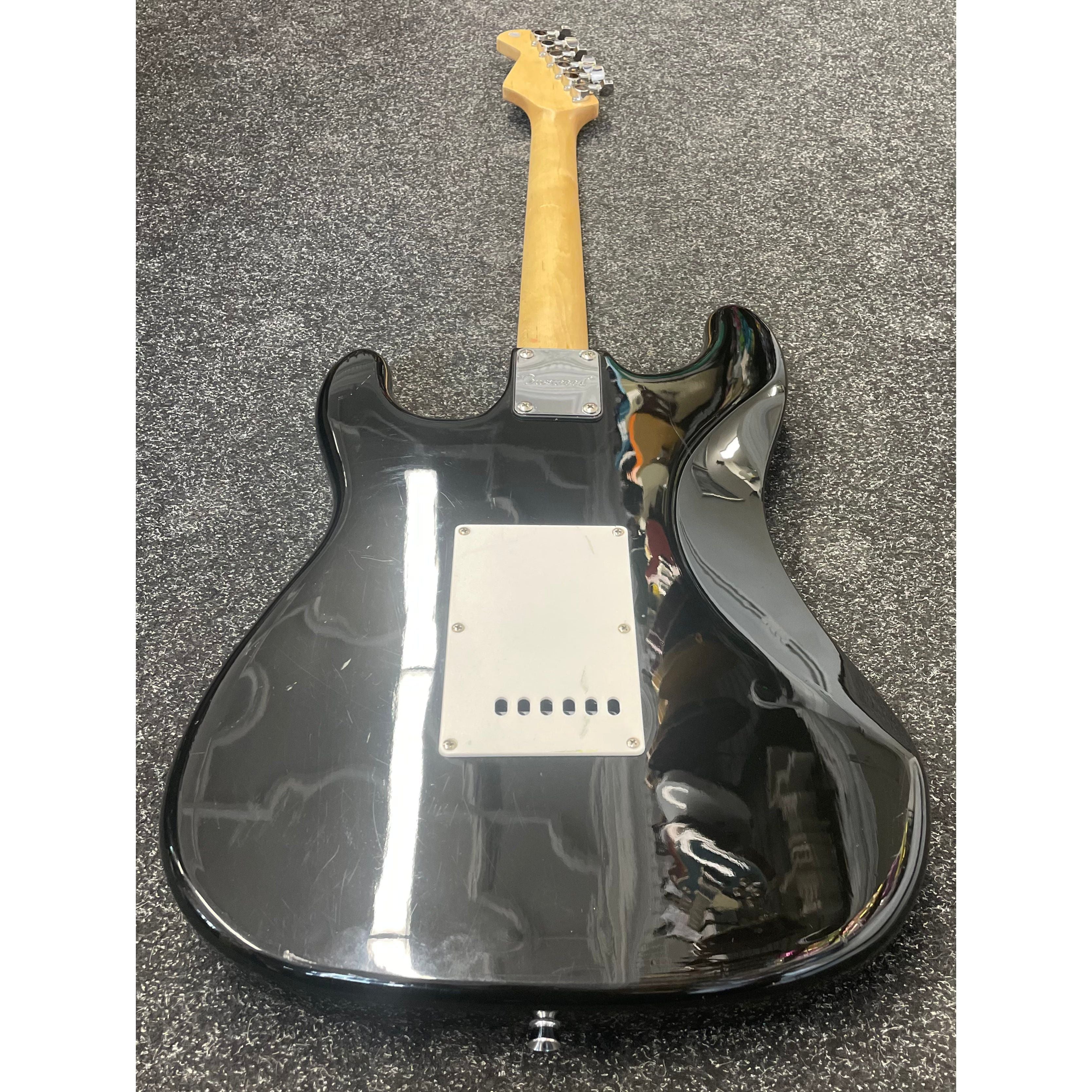 Burswood Stratocaster Style Electric Guitar in Black with Gigbag Pre-Owned