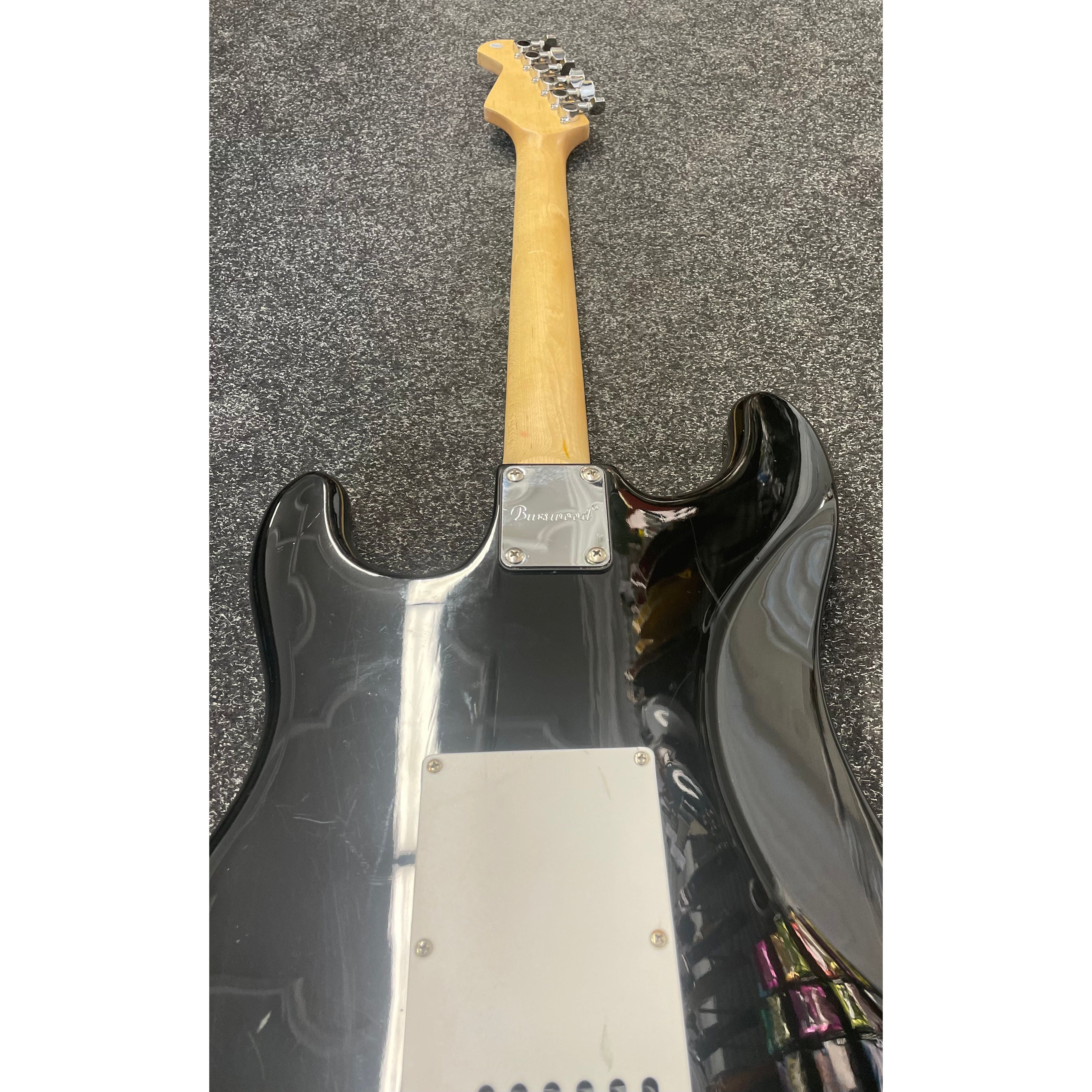 Burswood Stratocaster Style Electric Guitar in Black with Gigbag Pre-Owned
