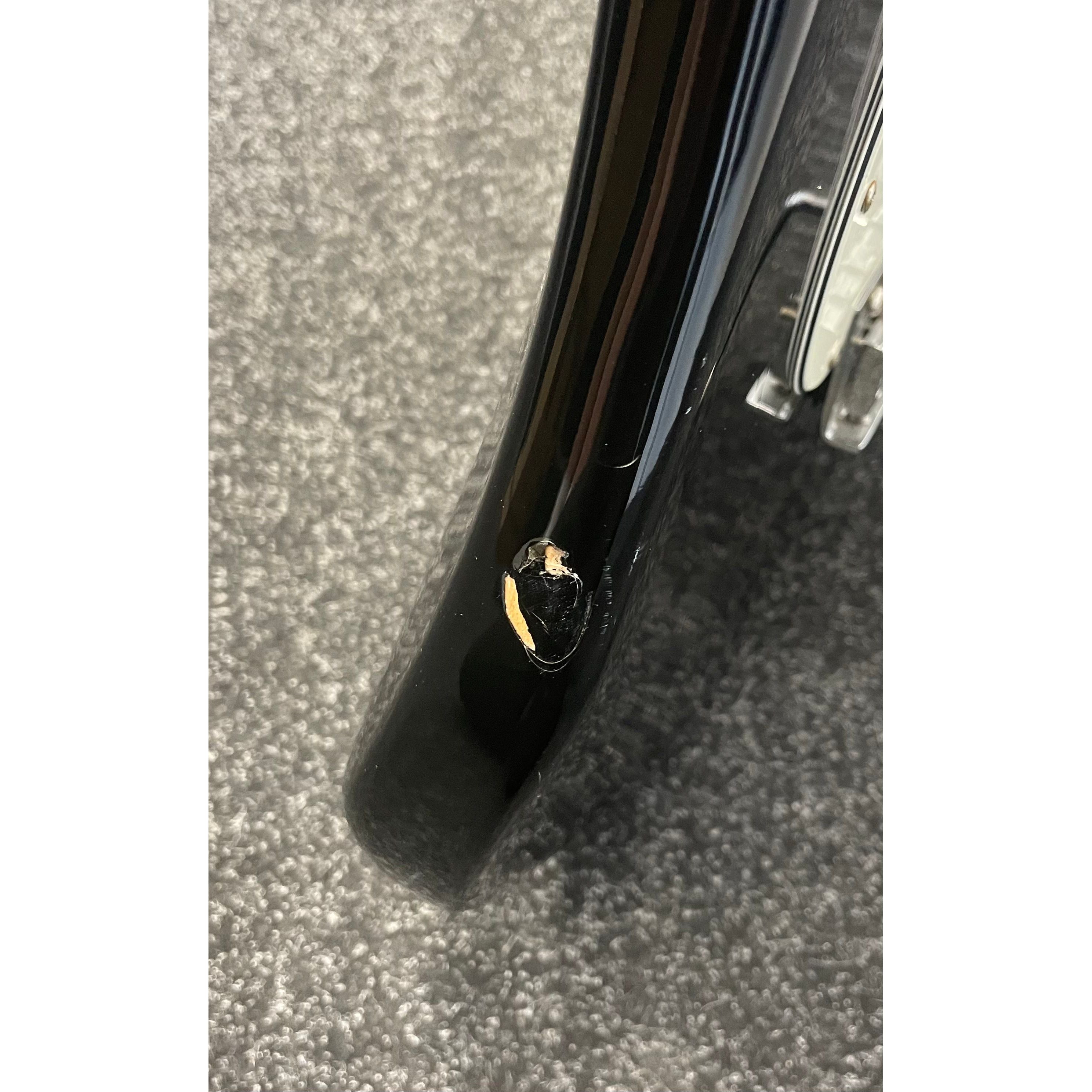 Burswood Stratocaster Style Electric Guitar in Black with Gigbag Pre-Owned