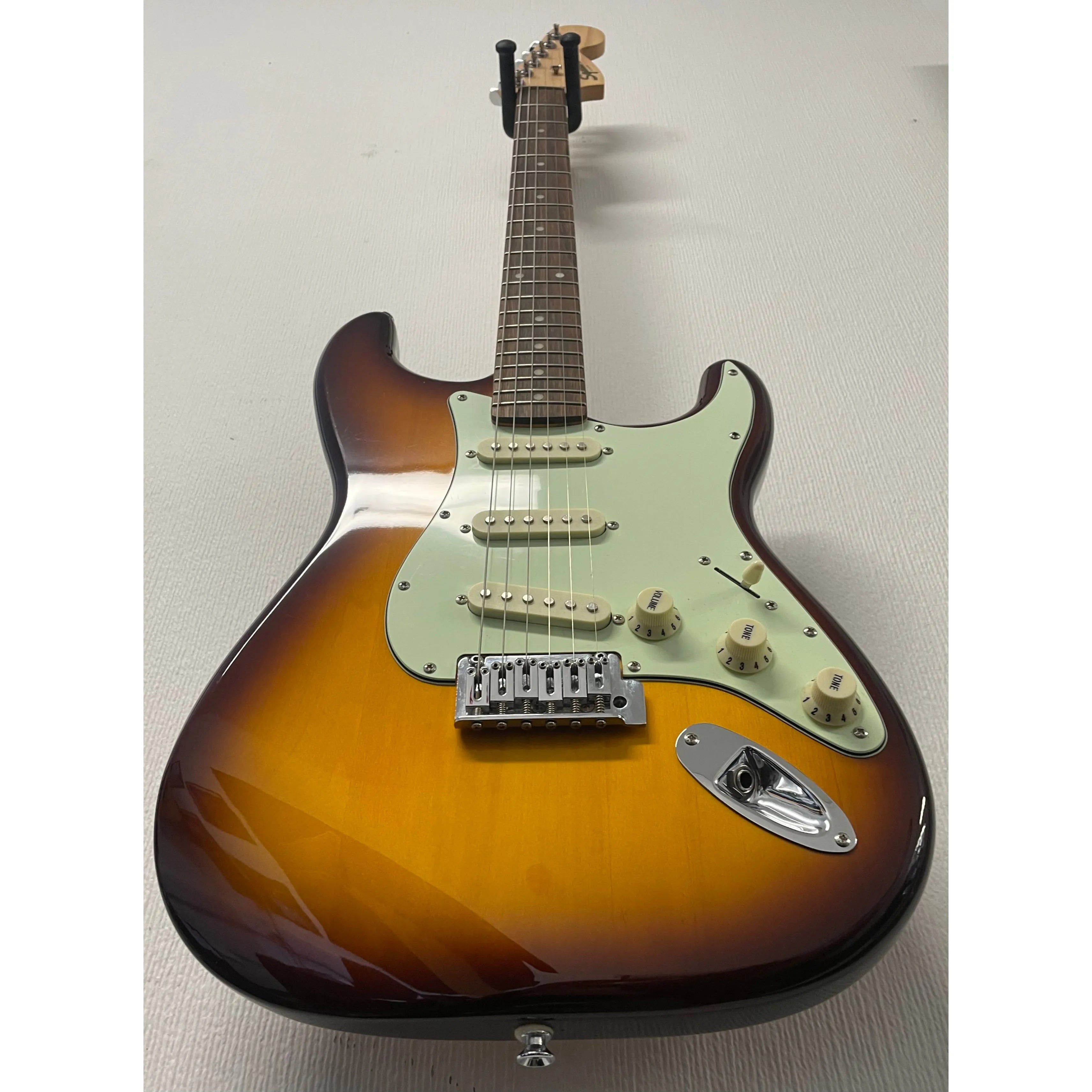 Squier Standard Series Stratocaster SSS Electric Guitar in Amber Burst Pre-Owned