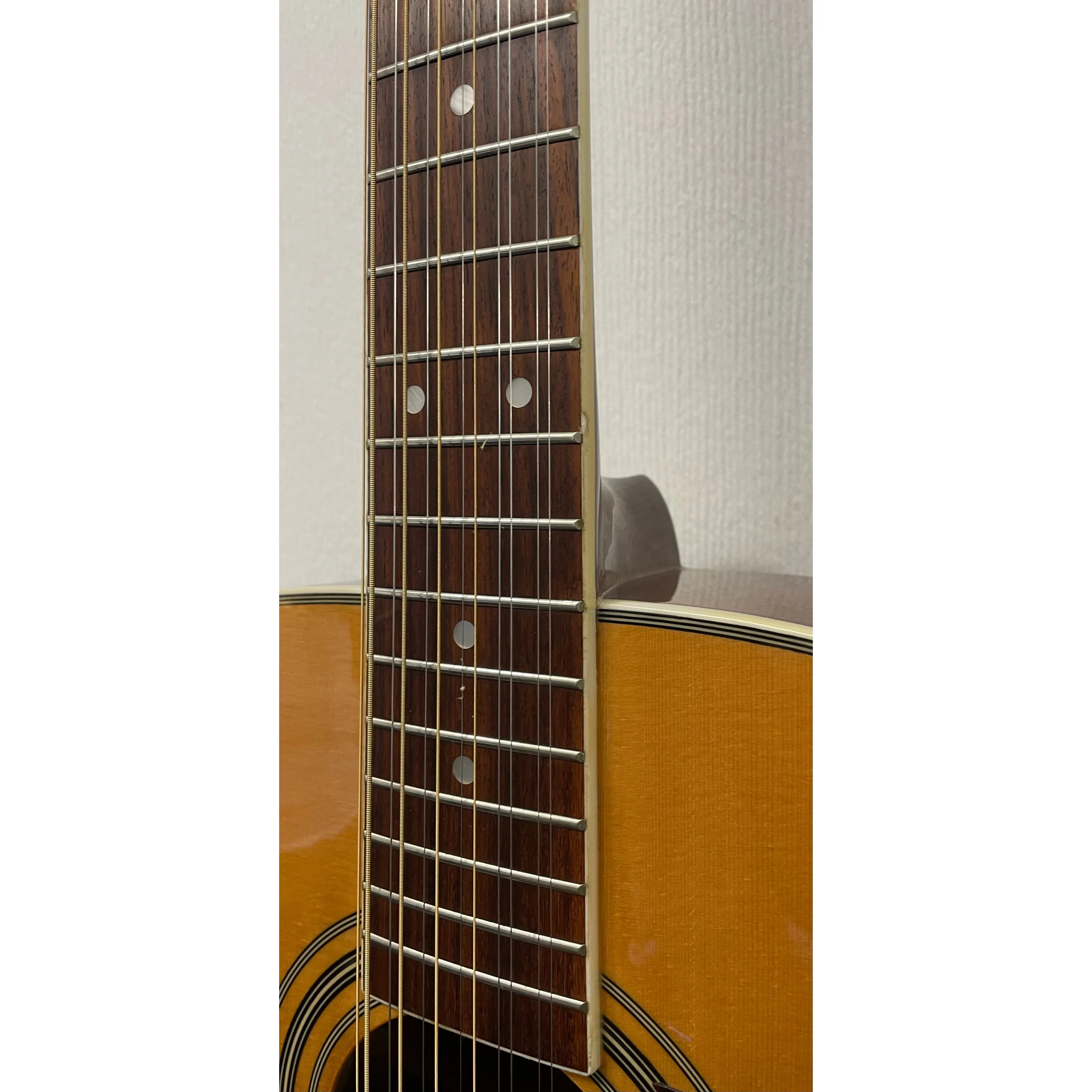 Vintage Dreadnought 12 String Acoustic Guitar in Natural Pre-Owned