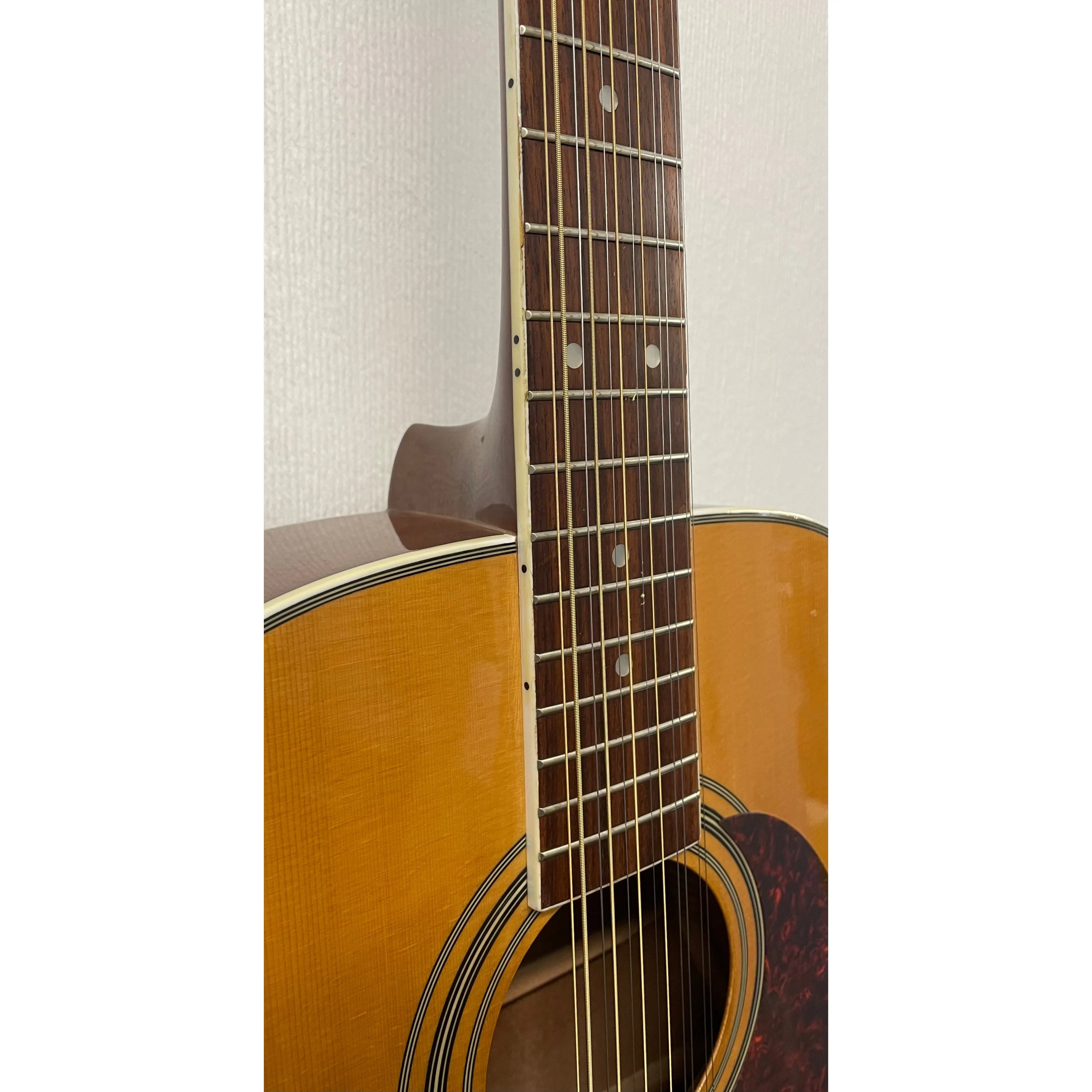 Vintage Dreadnought 12 String Acoustic Guitar in Natural Pre-Owned