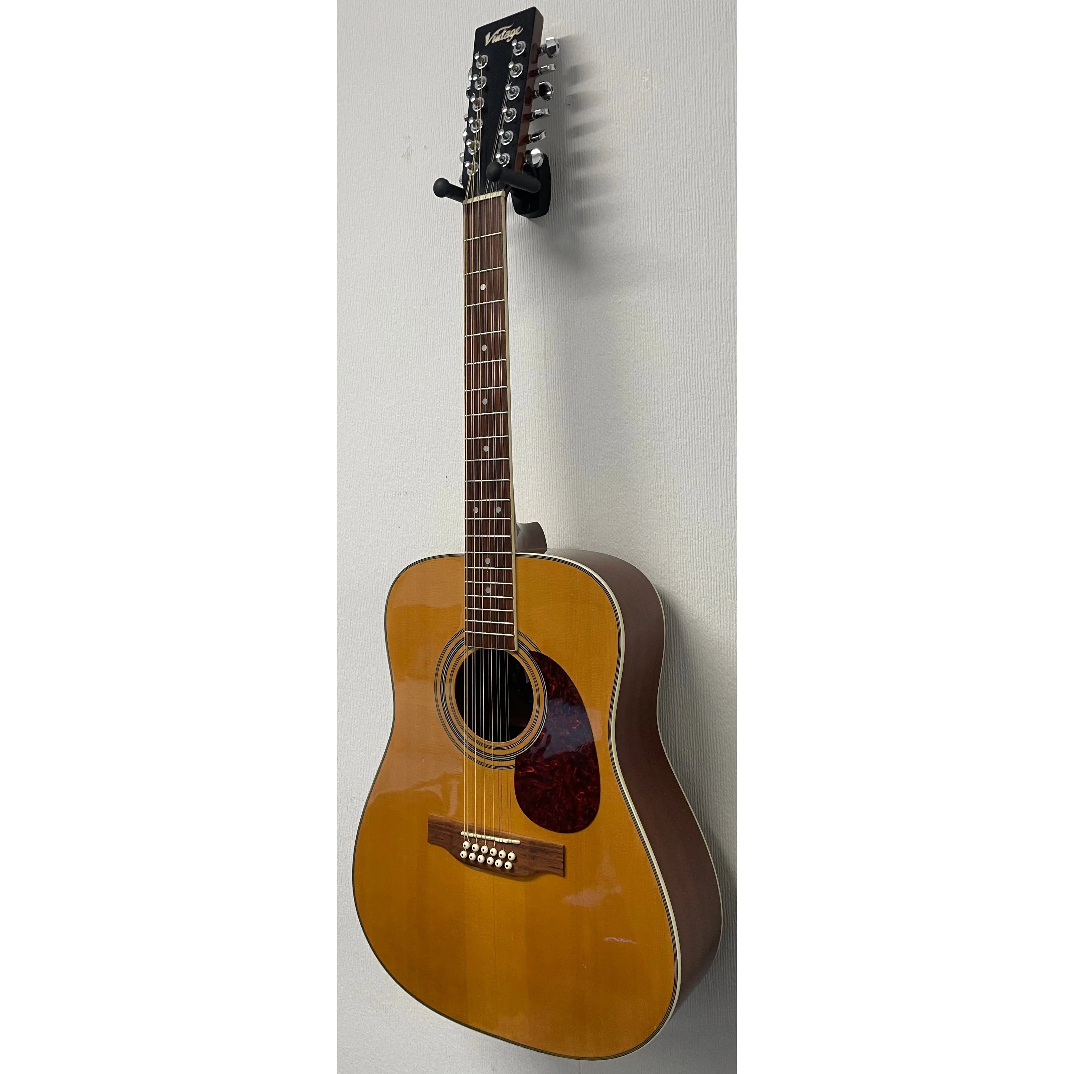 Vintage Dreadnought 12 String Acoustic Guitar in Natural Pre-Owned