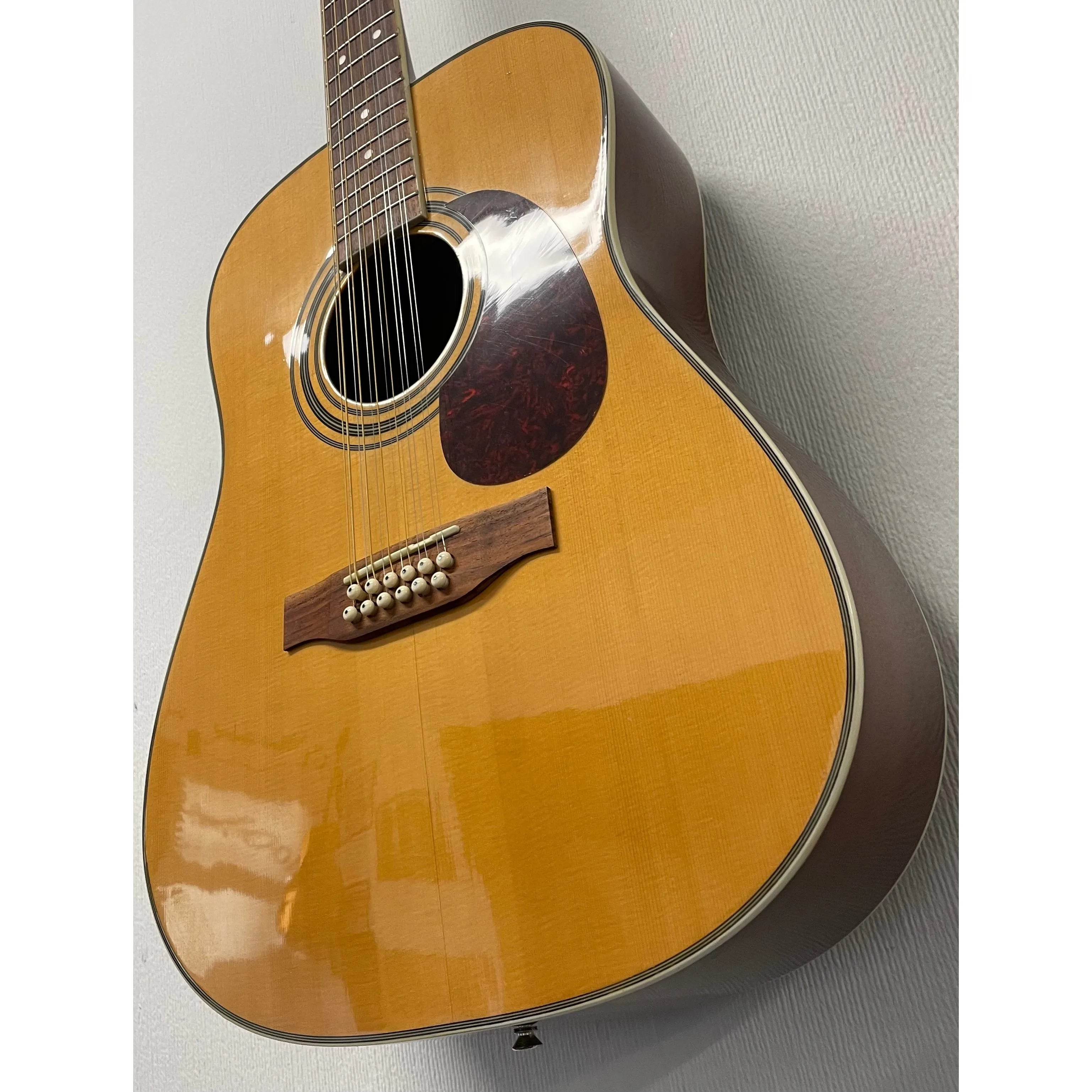 Vintage Dreadnought 12 String Acoustic Guitar in Natural Pre-Owned