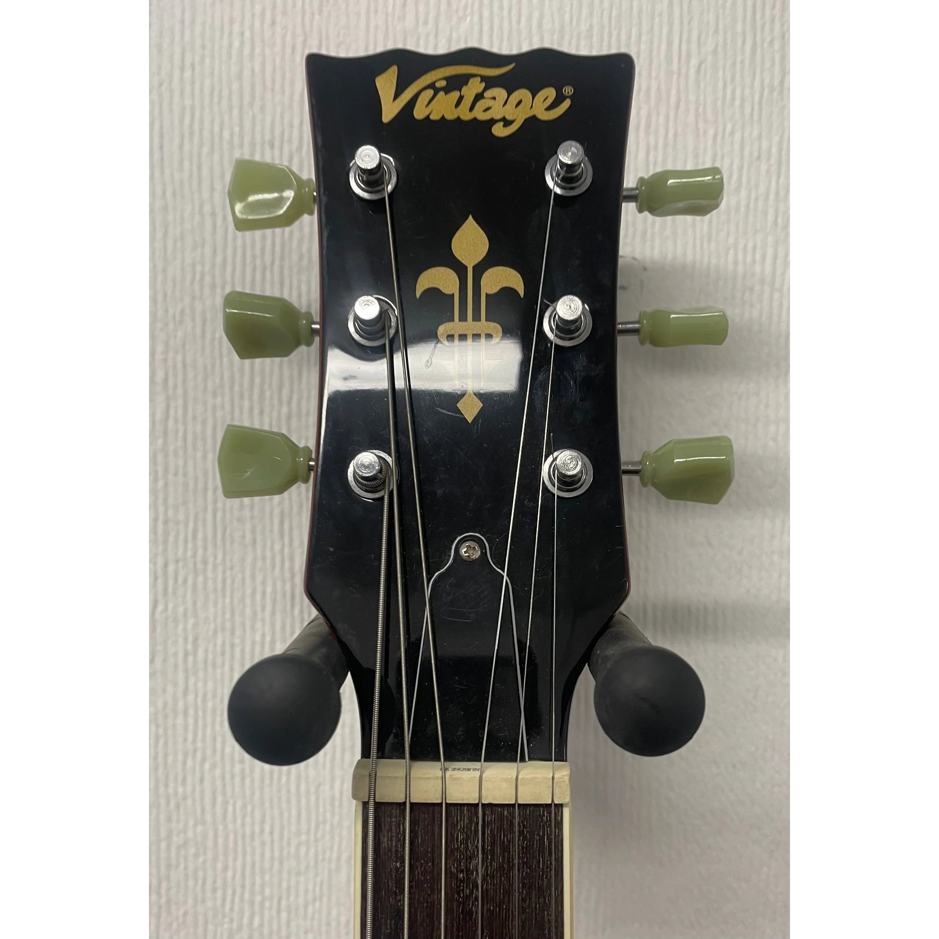 Vintage V100GT Reissue Series Single Cut Electric Guitar with P90s Gold Top Pre-Owned