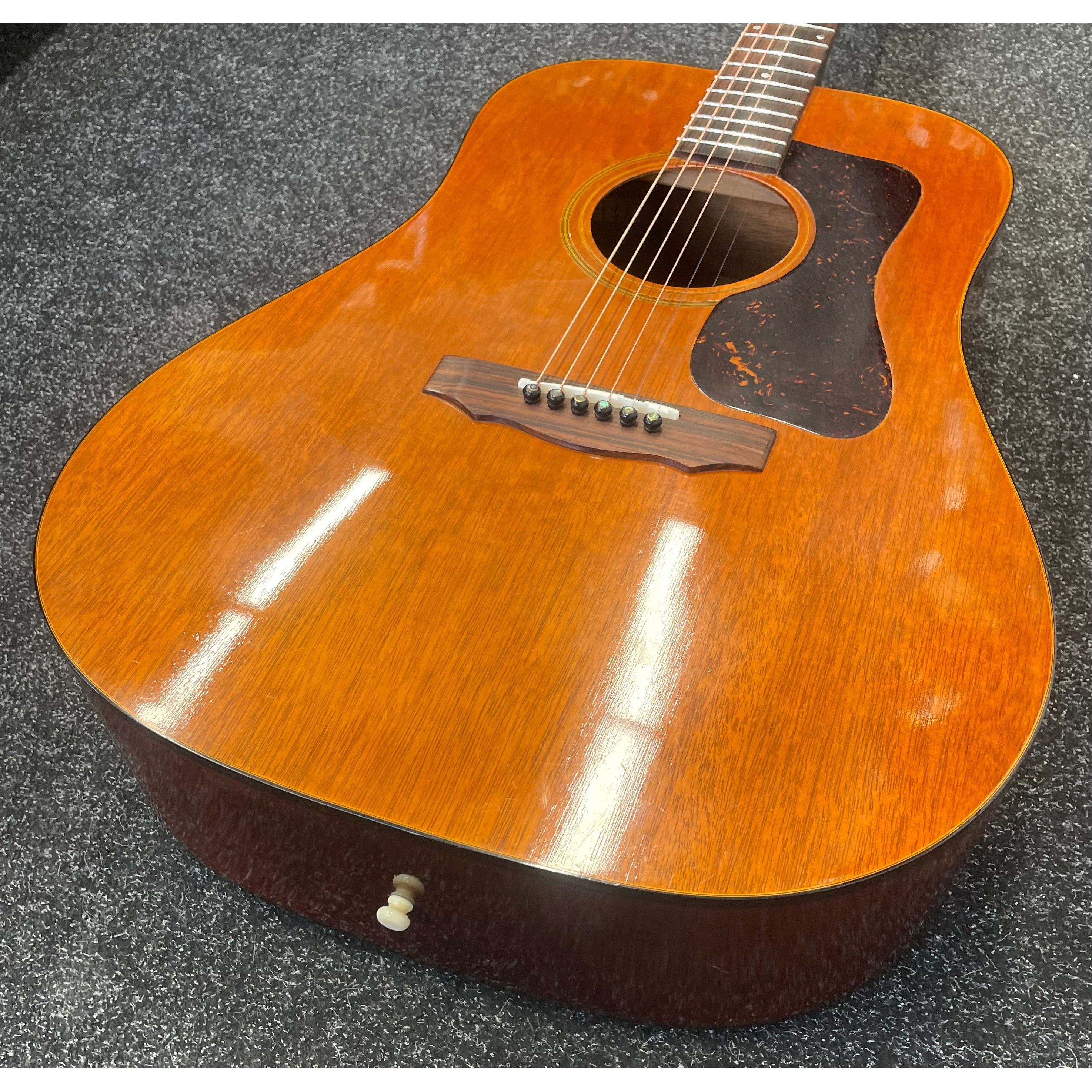 Guild D25 Dreadnought Acoustic Guitar, 1973, Made in the USA with Hardcase Pre-Owned