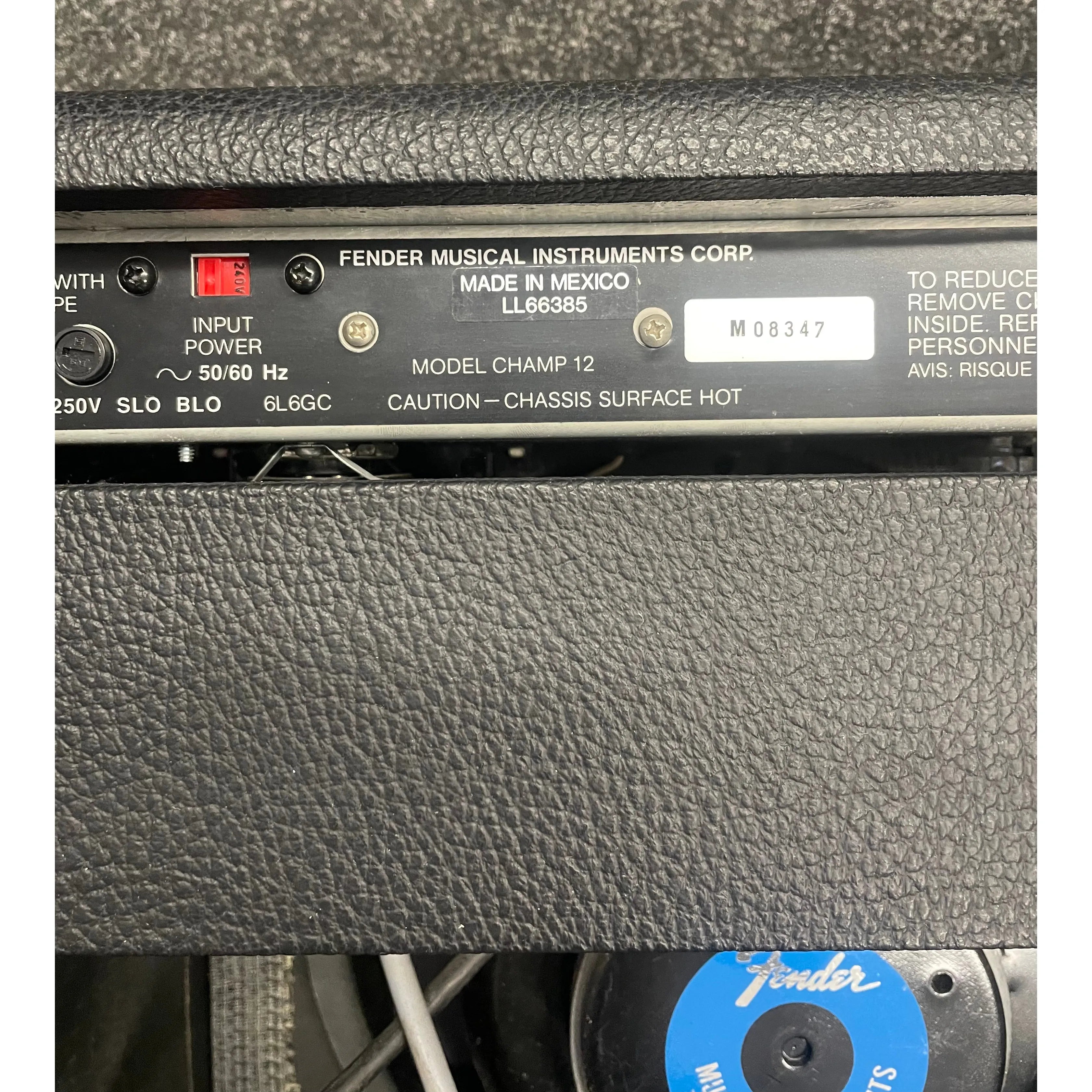 Fender Champ 12 Mexican 12-Watt 1x12" Combo Valve Guitar Amplifier Pre-Owned