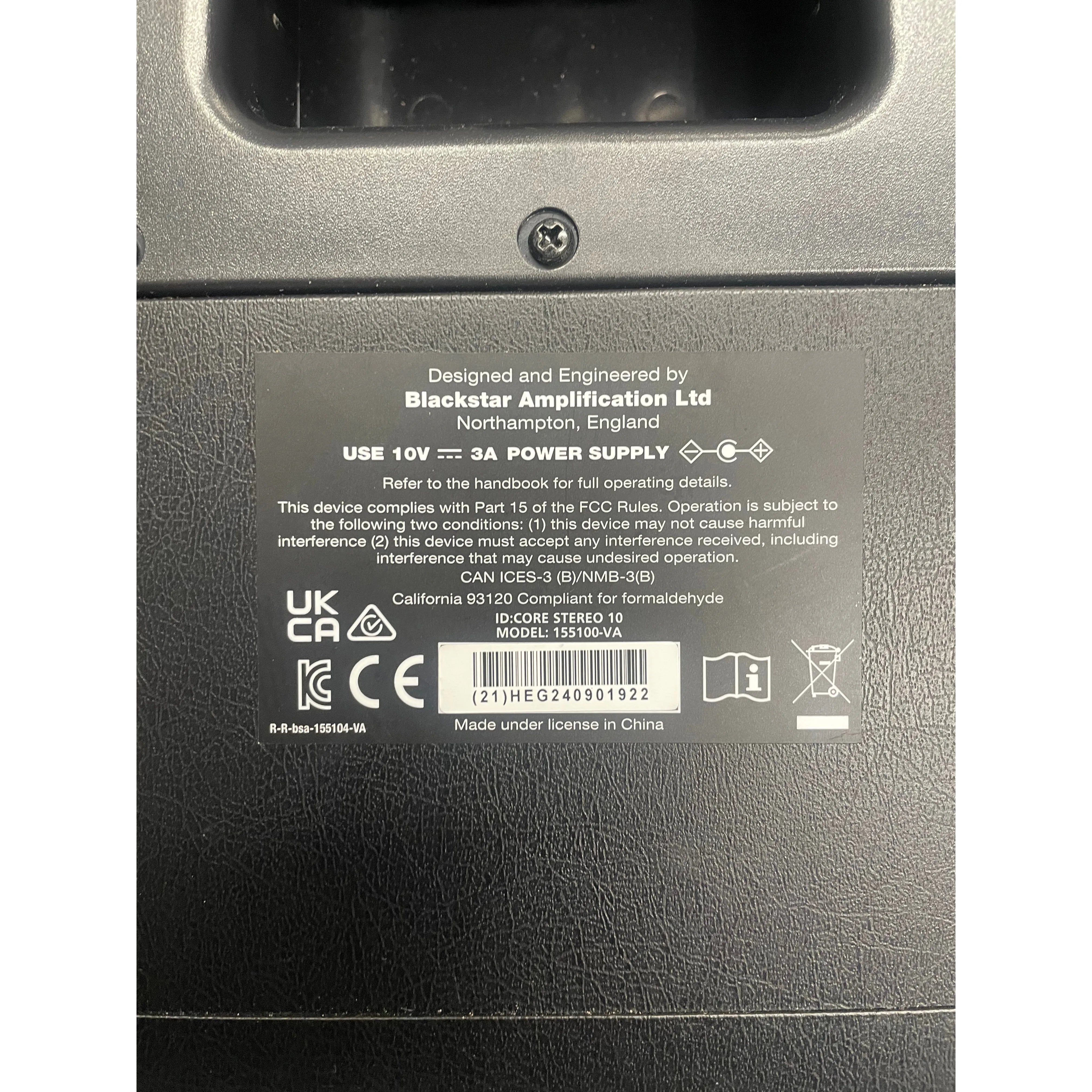 Blackstar ID Core 10 V4 Electric Guitar Combo Modelling Programmable Amplifier Pre-Owned