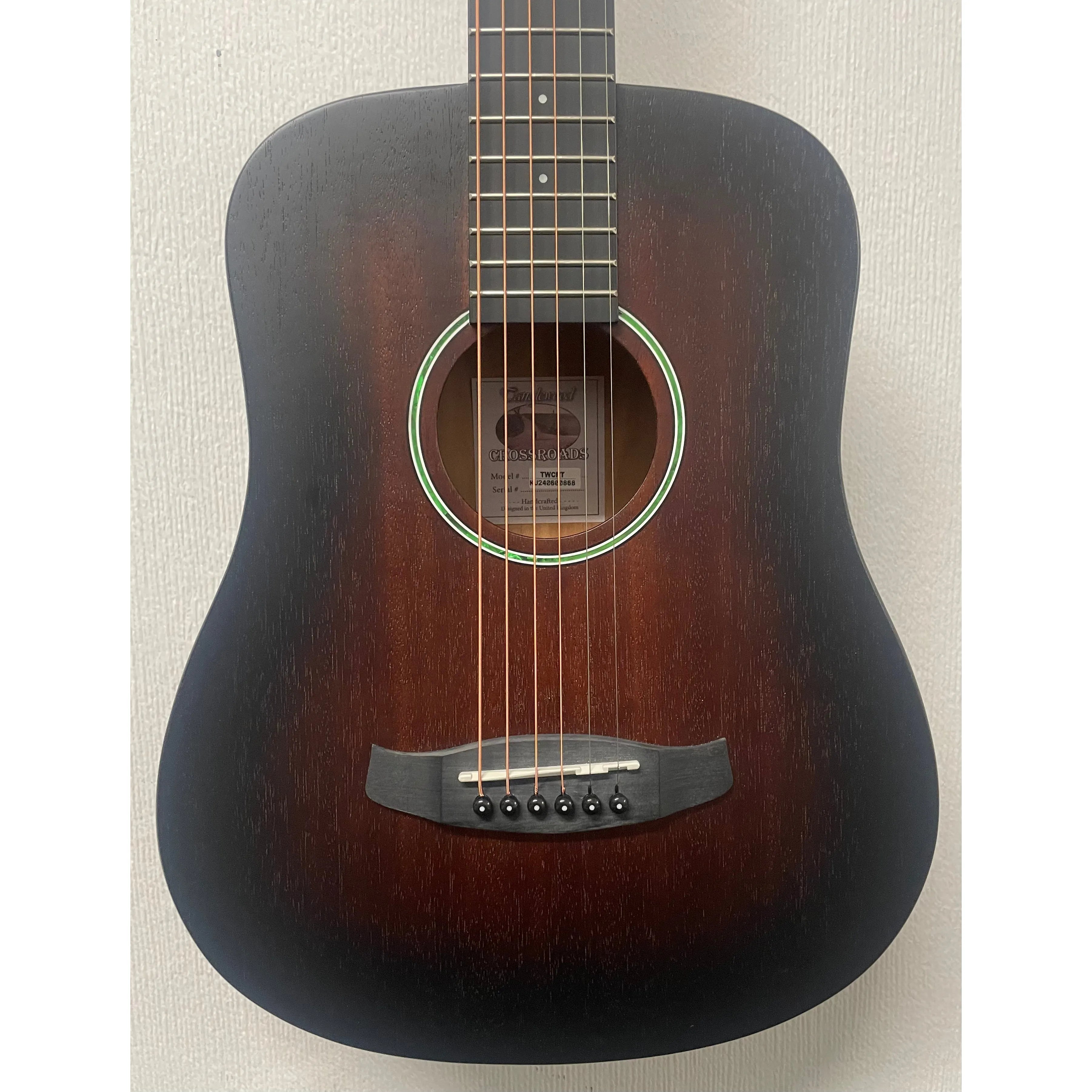 Tanglewood Crossroads Travel Acoustic Guitar TWCRT in Whiskey Barrel Pre-Owned