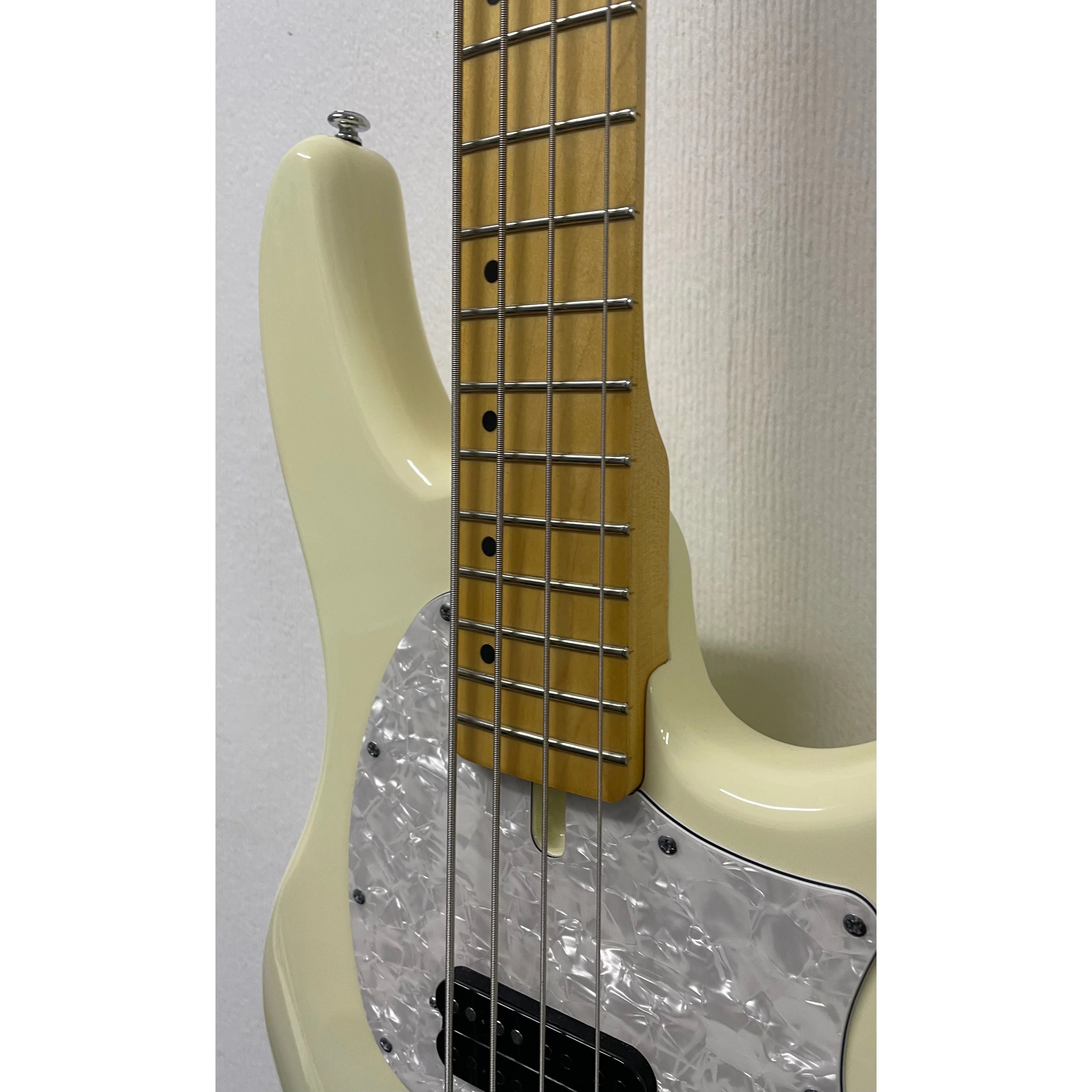 Schecter CV-4 Electric Bass Guitar in Ivory Pre-Owned