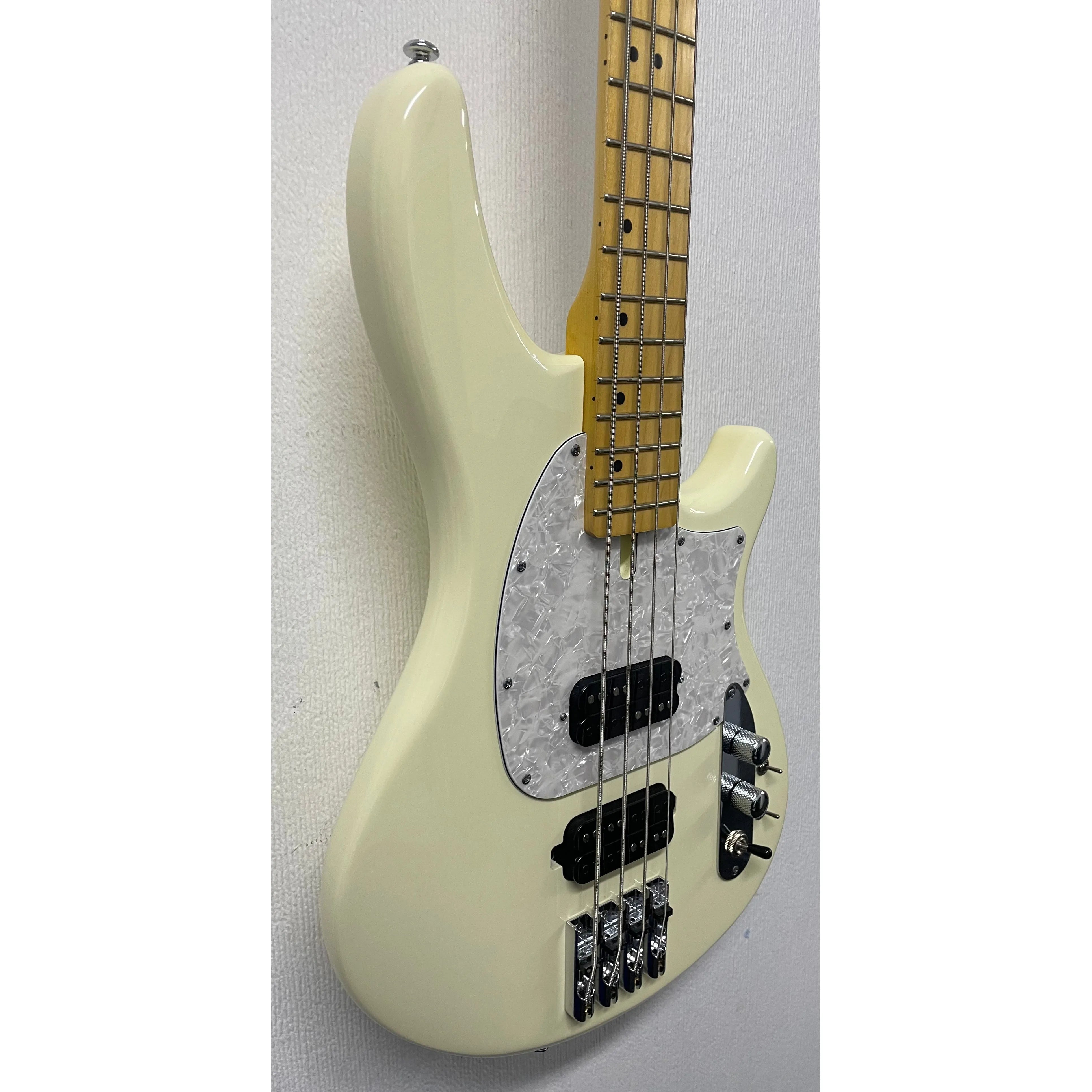 Schecter CV-4 Electric Bass Guitar in Ivory Pre-Owned