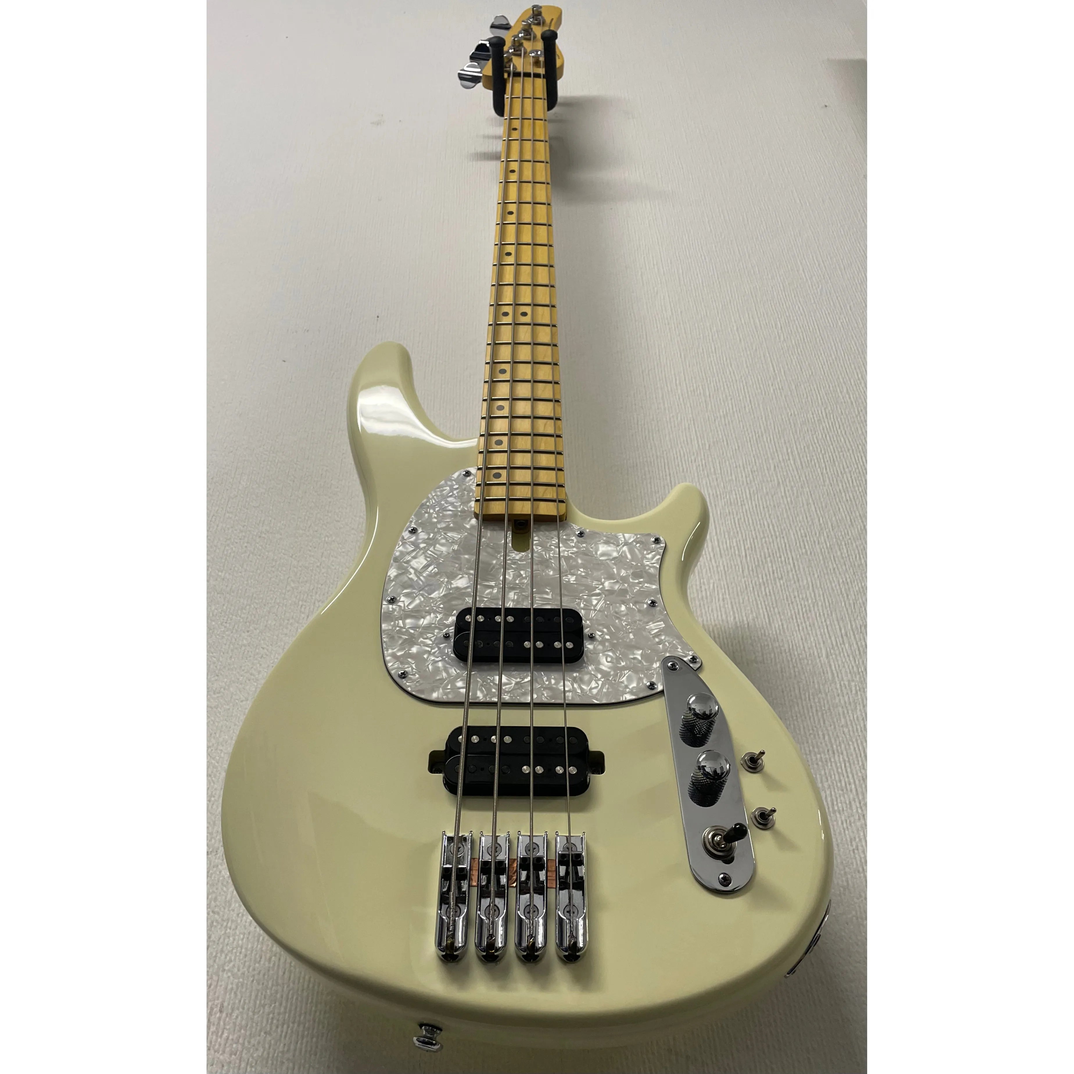 Schecter CV-4 Electric Bass Guitar in Ivory Pre-Owned