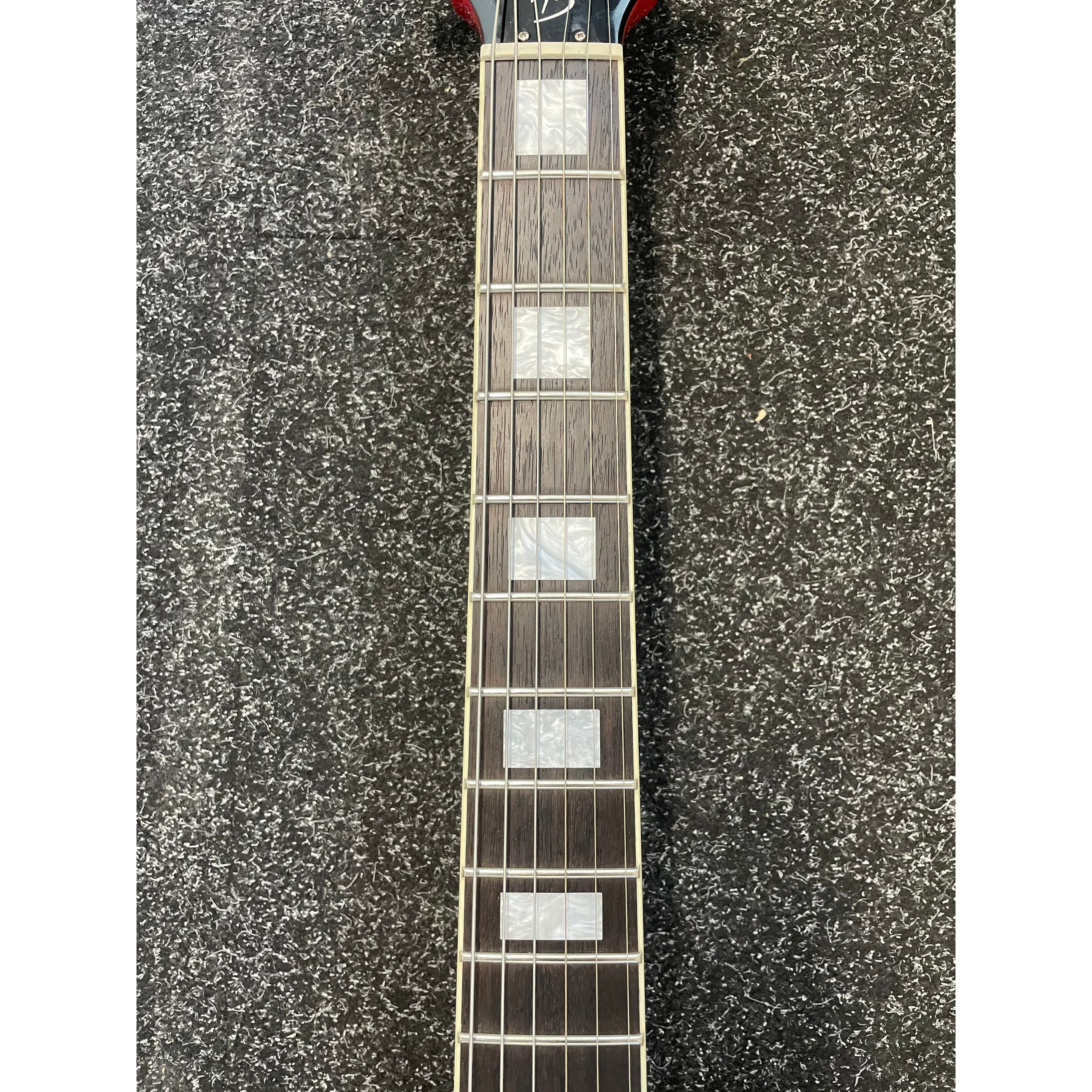 Harley Benton HB35 Plus Hollowbody Electric Guitar in Cherry with Hardcase Pre-Owned