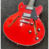 Harley Benton HB35 Plus Hollowbody Electric Guitar in Cherry with Hardcase Pre-Owned