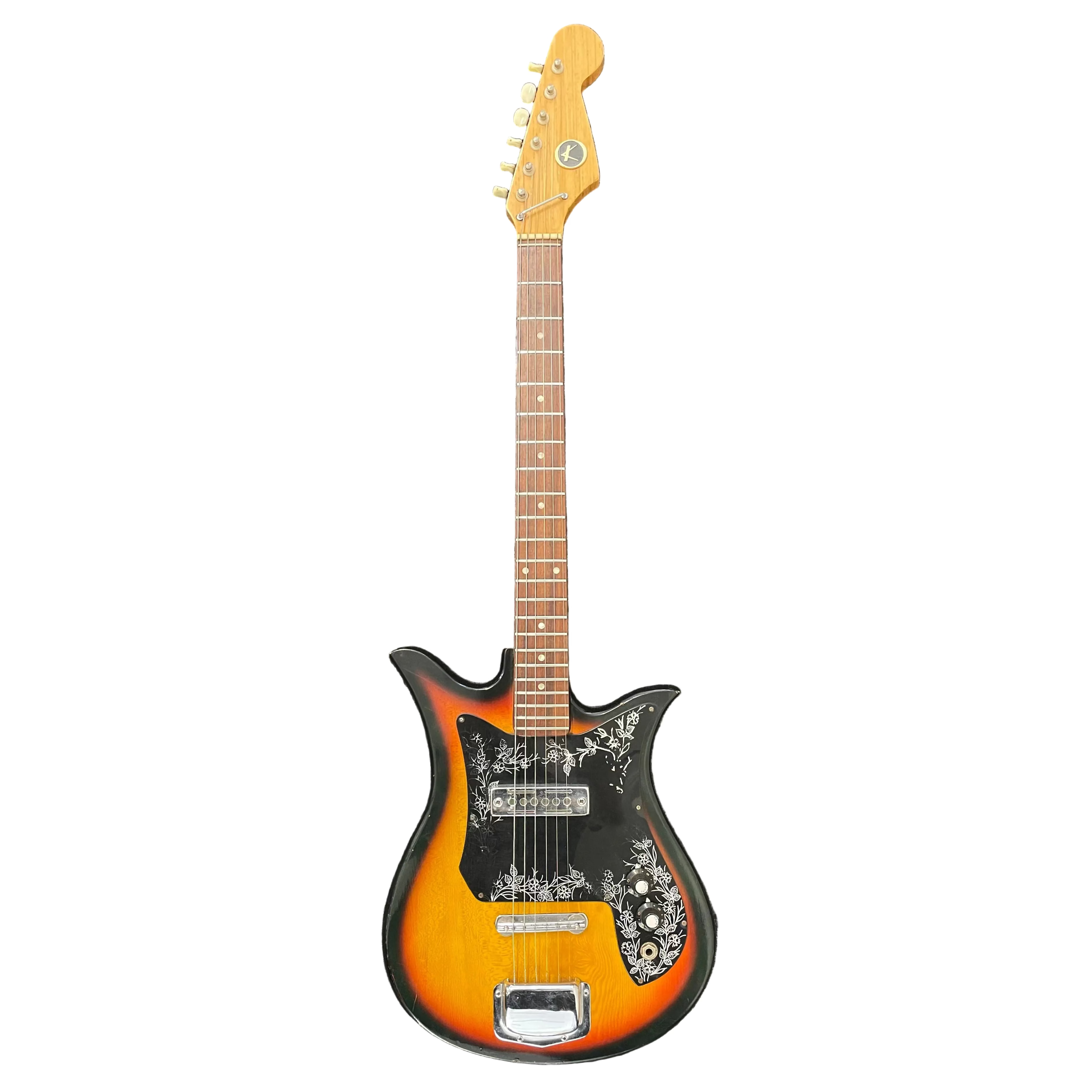Kay K-120 Vintage 1970's Tulip Electric Guitar in Sunburst Pre-Owned