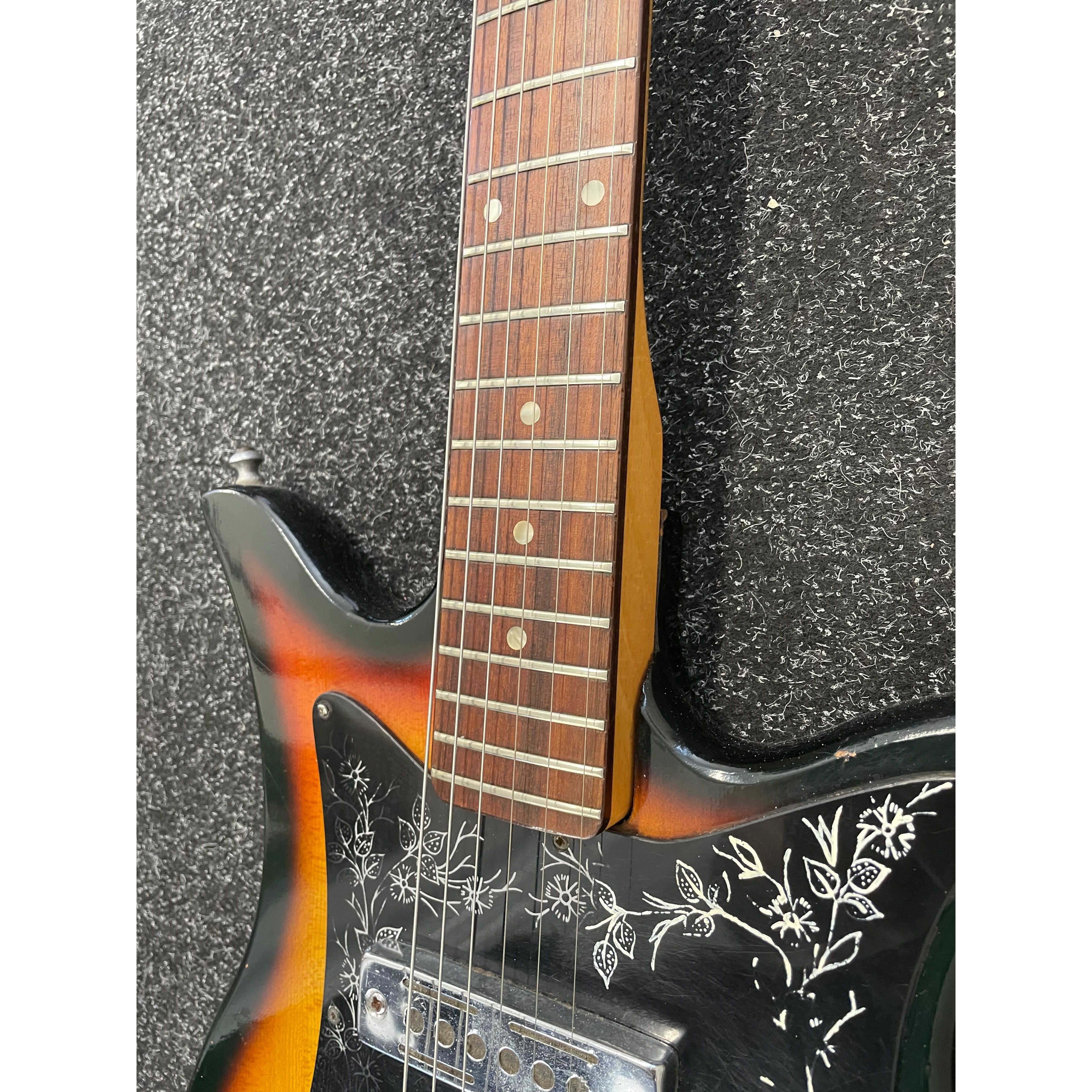 Kay K-120 Vintage 1970's Tulip Electric Guitar in Sunburst Pre-Owned