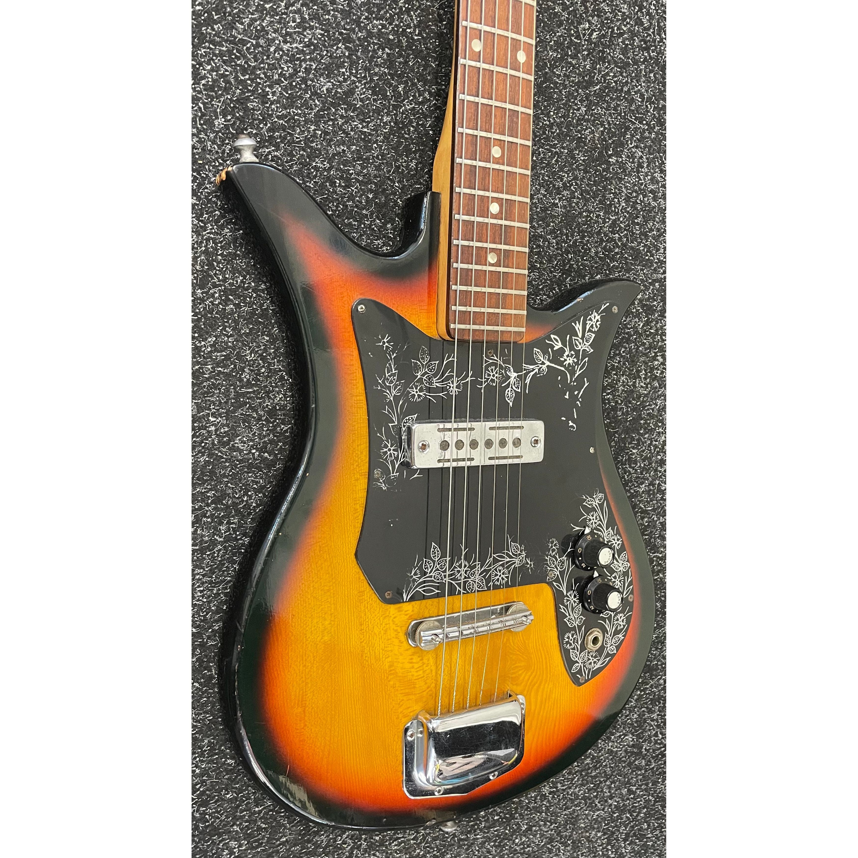 Kay K-120 Vintage 1970's Tulip Electric Guitar in Sunburst Pre-Owned