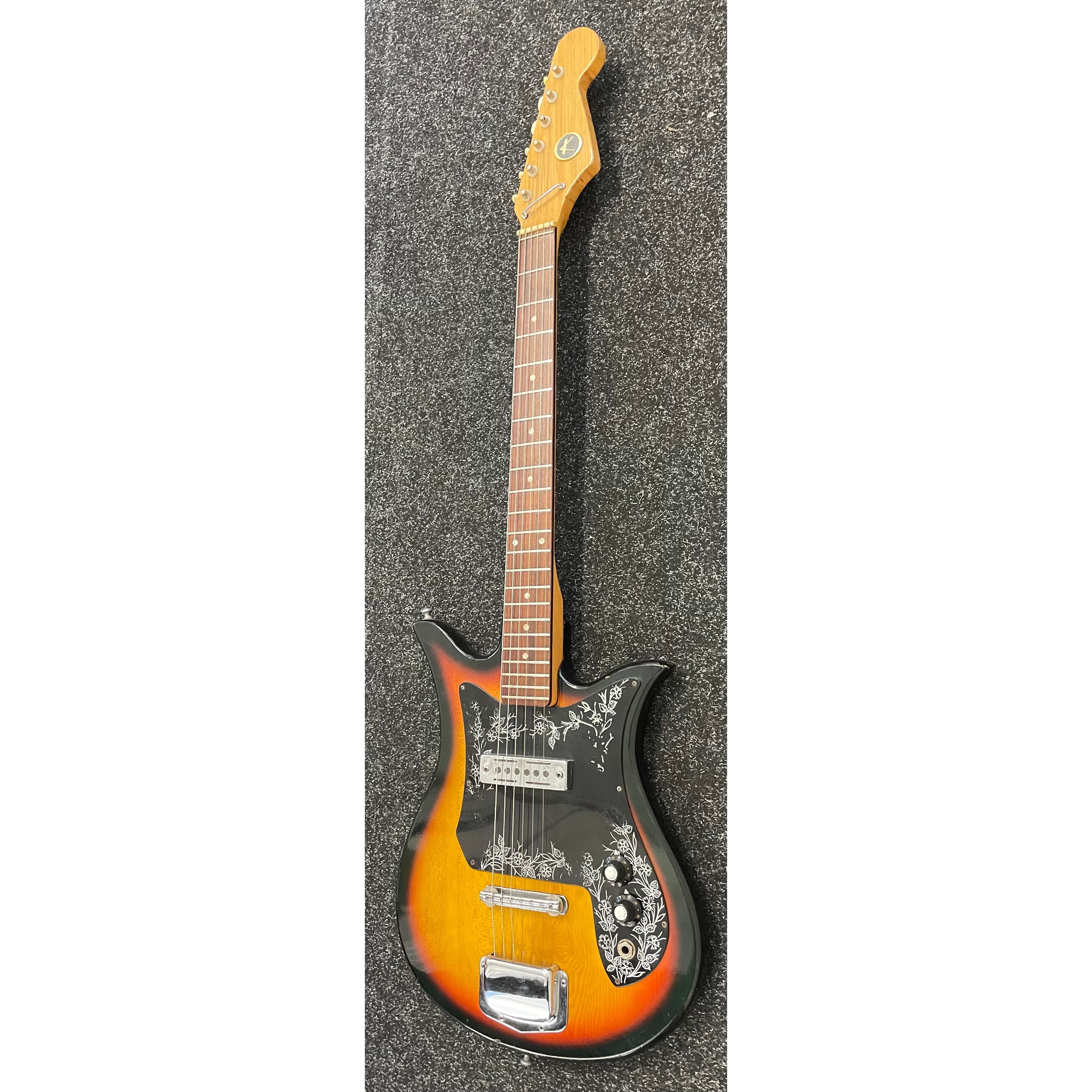Kay K-120 Vintage 1970's Tulip Electric Guitar in Sunburst Pre-Owned