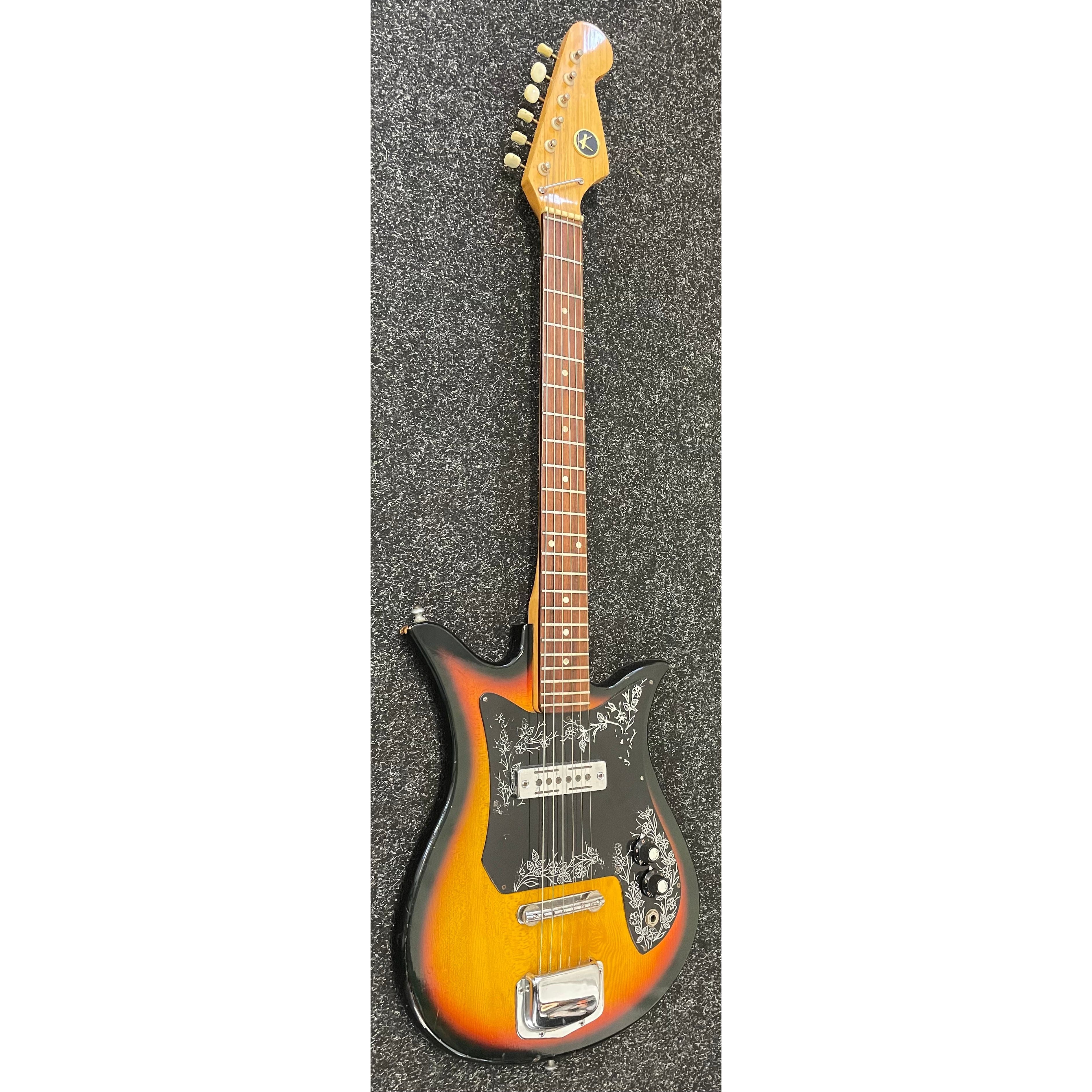 Kay K-120 Vintage 1970's Tulip Electric Guitar in Sunburst Pre-Owned