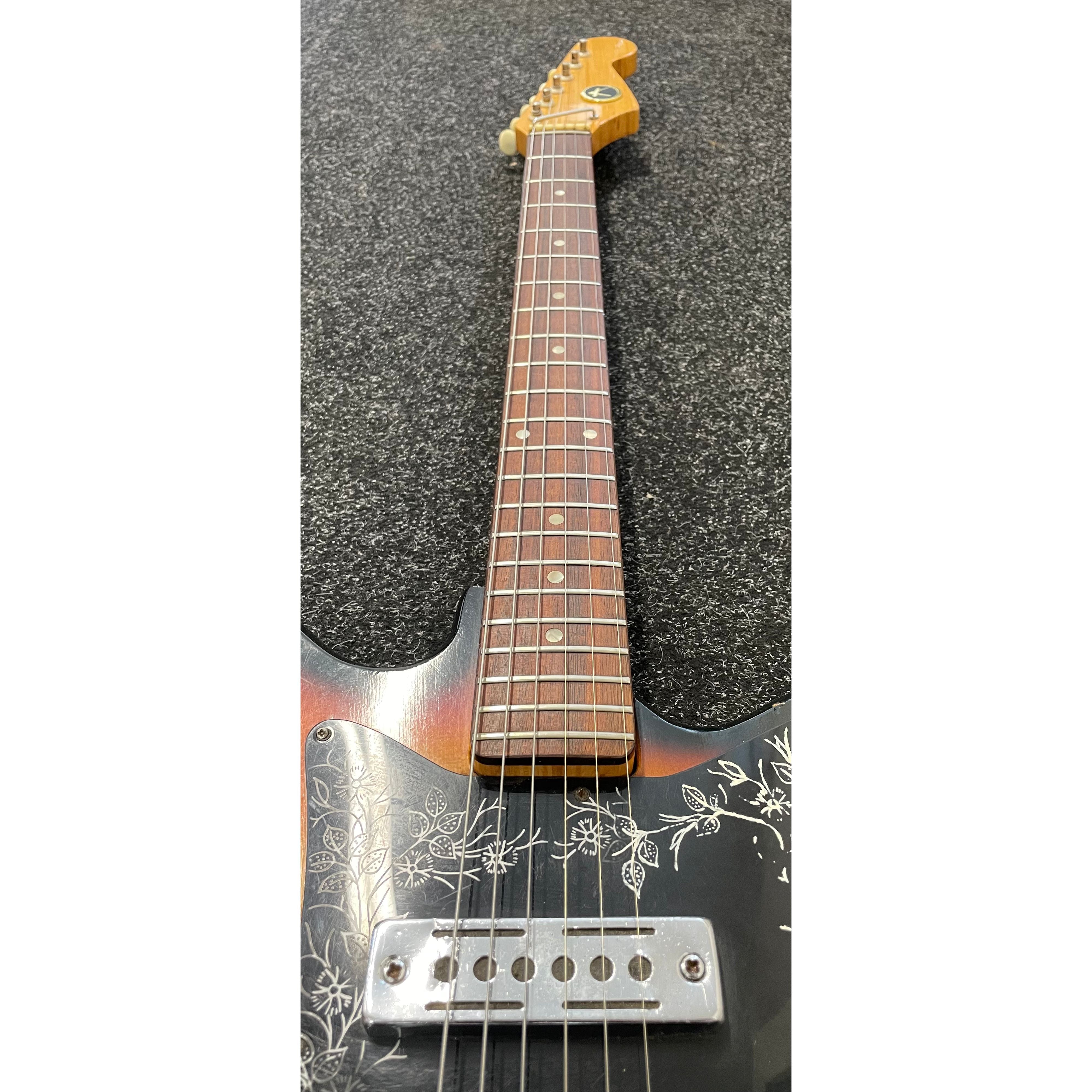 Kay K-120 Vintage 1970's Tulip Electric Guitar in Sunburst Pre-Owned