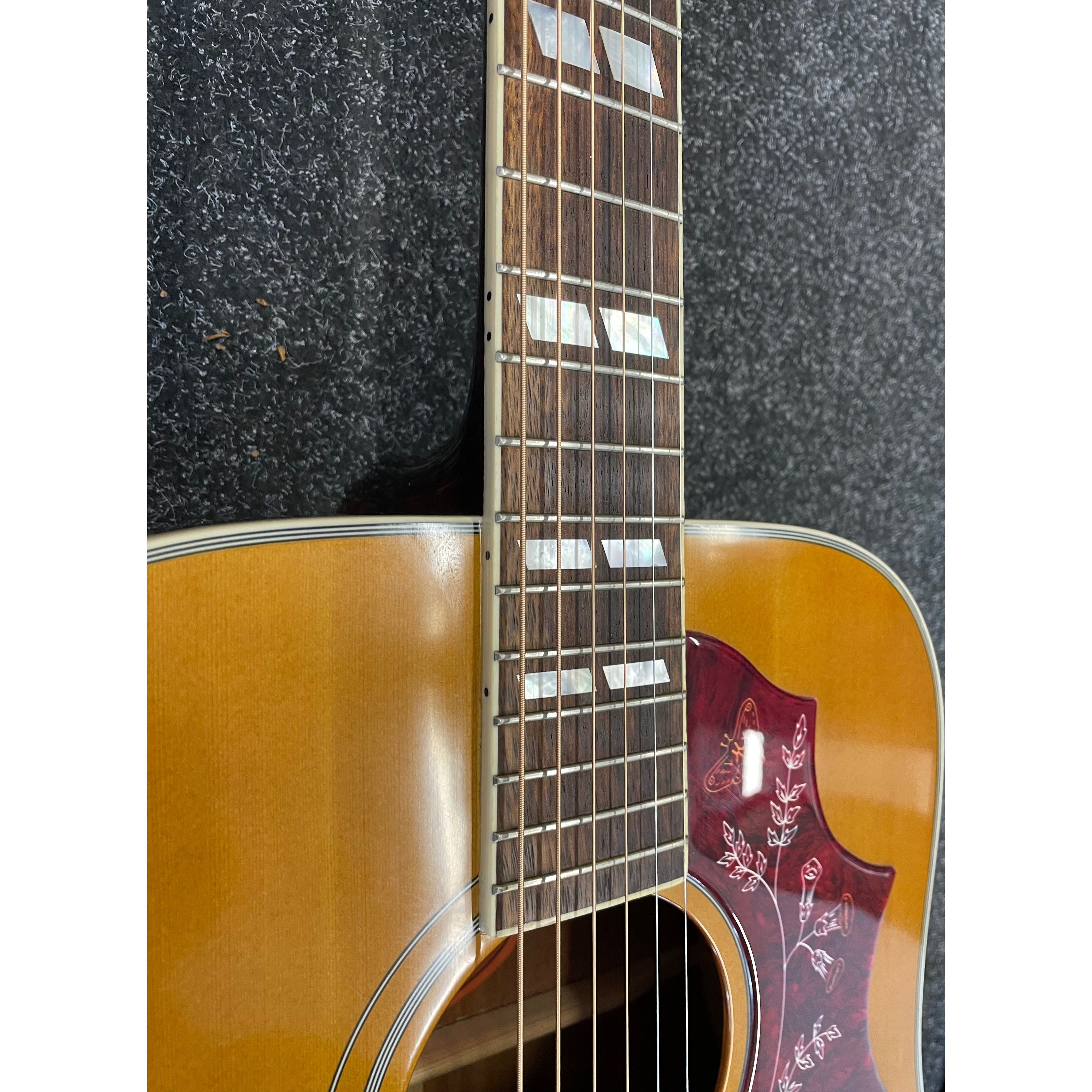 Epiphone Inspired by Gibson Hummingbird Electro Acoustic Guitar with Original Hardcase Pre-Owned