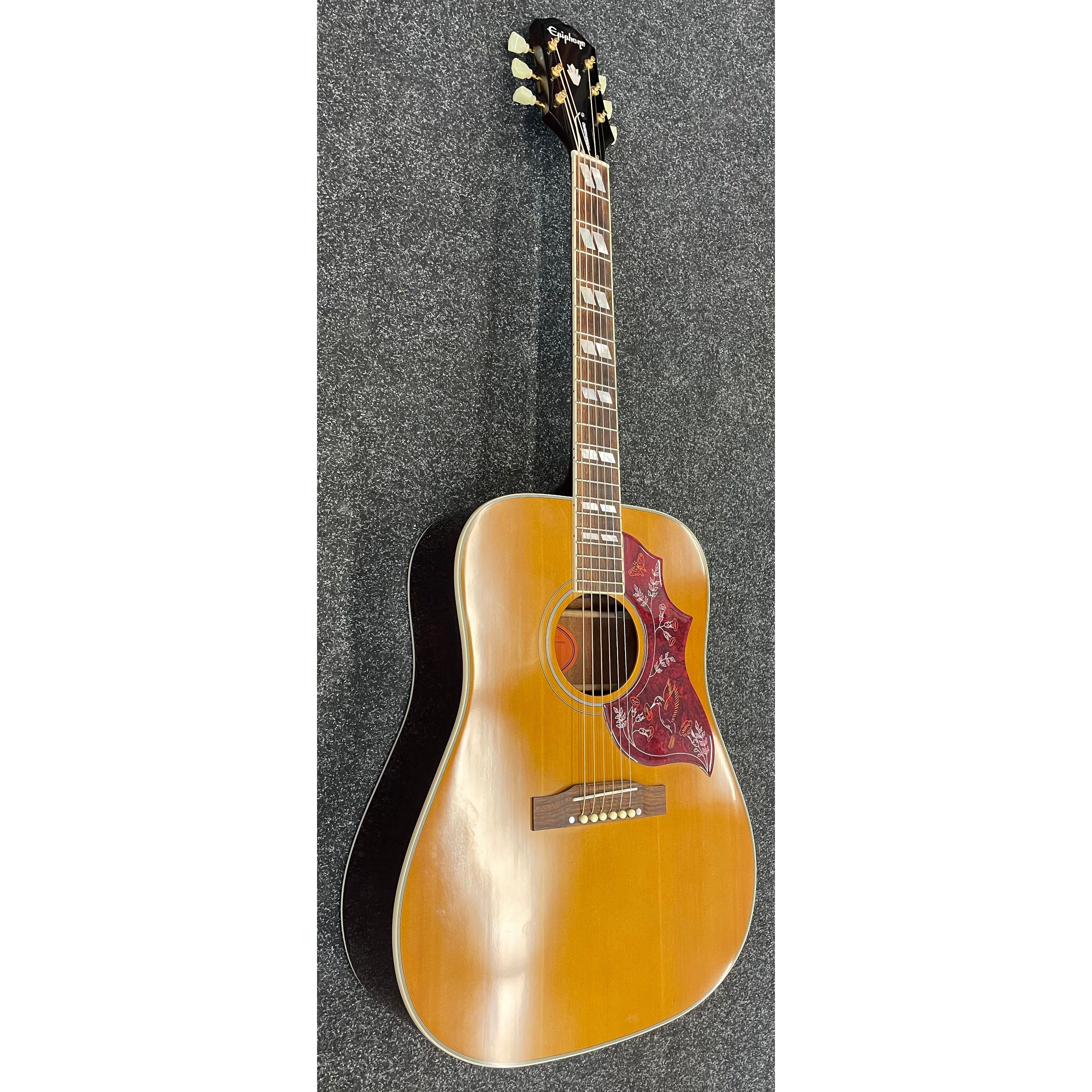 Epiphone Inspired by Gibson Hummingbird Electro Acoustic Guitar with Original Hardcase Pre-Owned