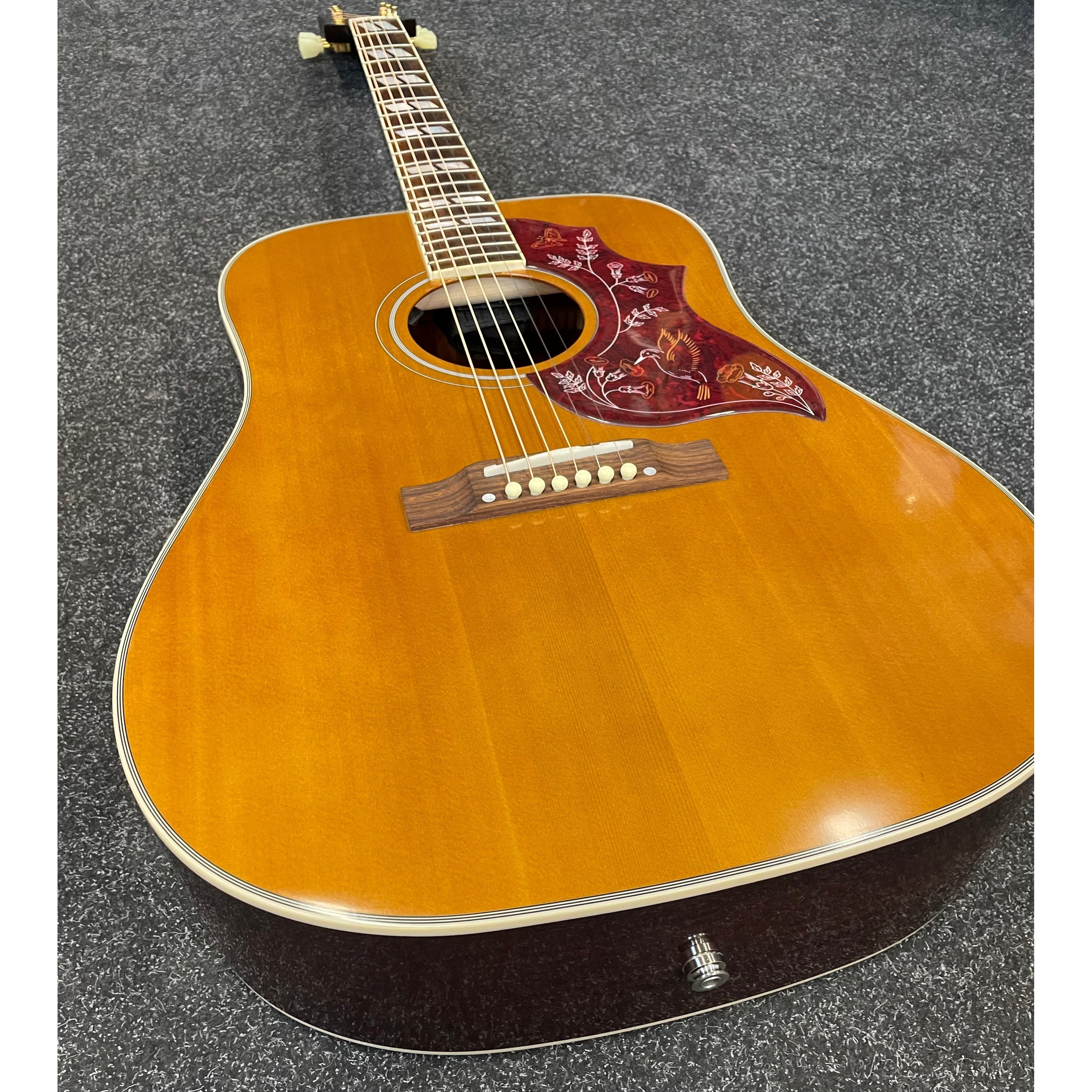Epiphone Inspired by Gibson Hummingbird Electro Acoustic Guitar with Original Hardcase Pre-Owned