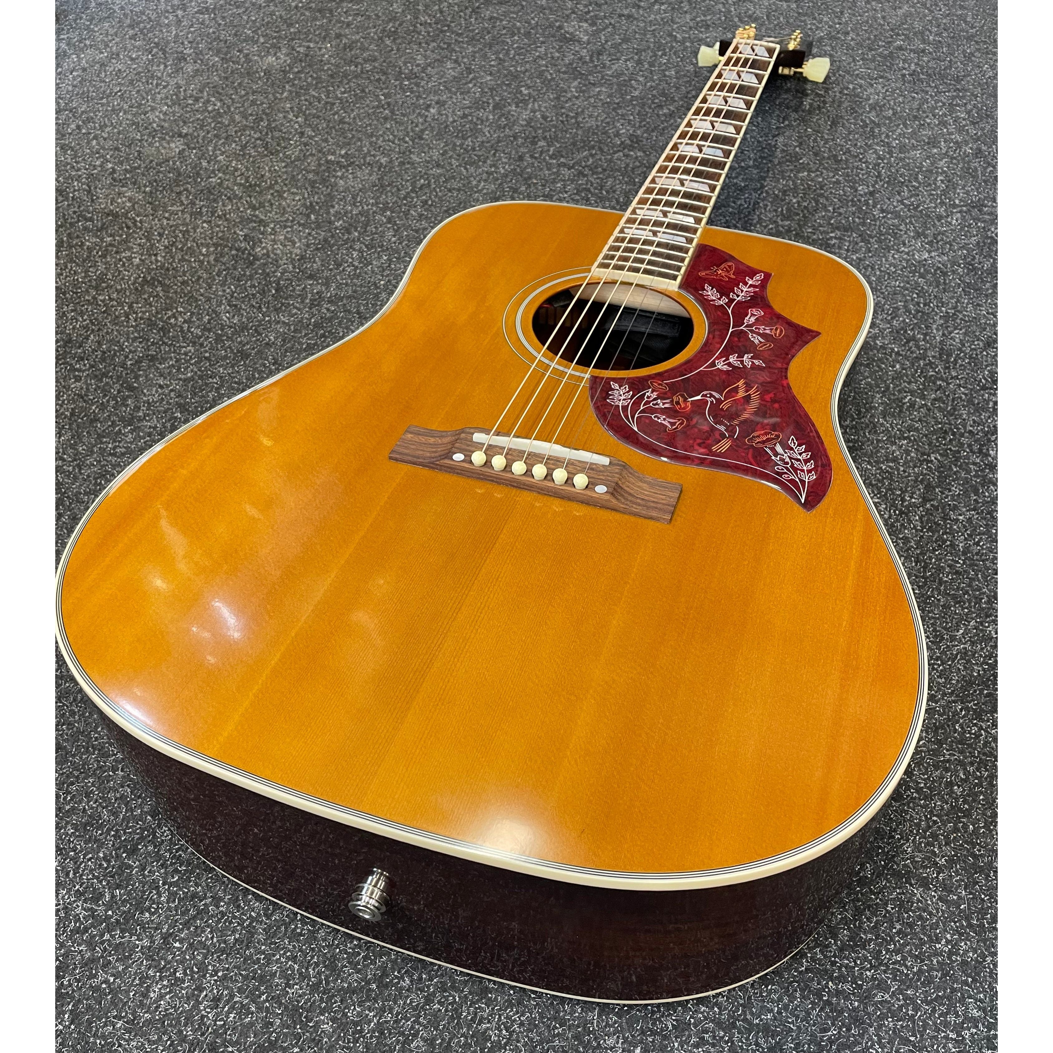 Epiphone Inspired by Gibson Hummingbird Electro Acoustic Guitar with Original Hardcase Pre-Owned