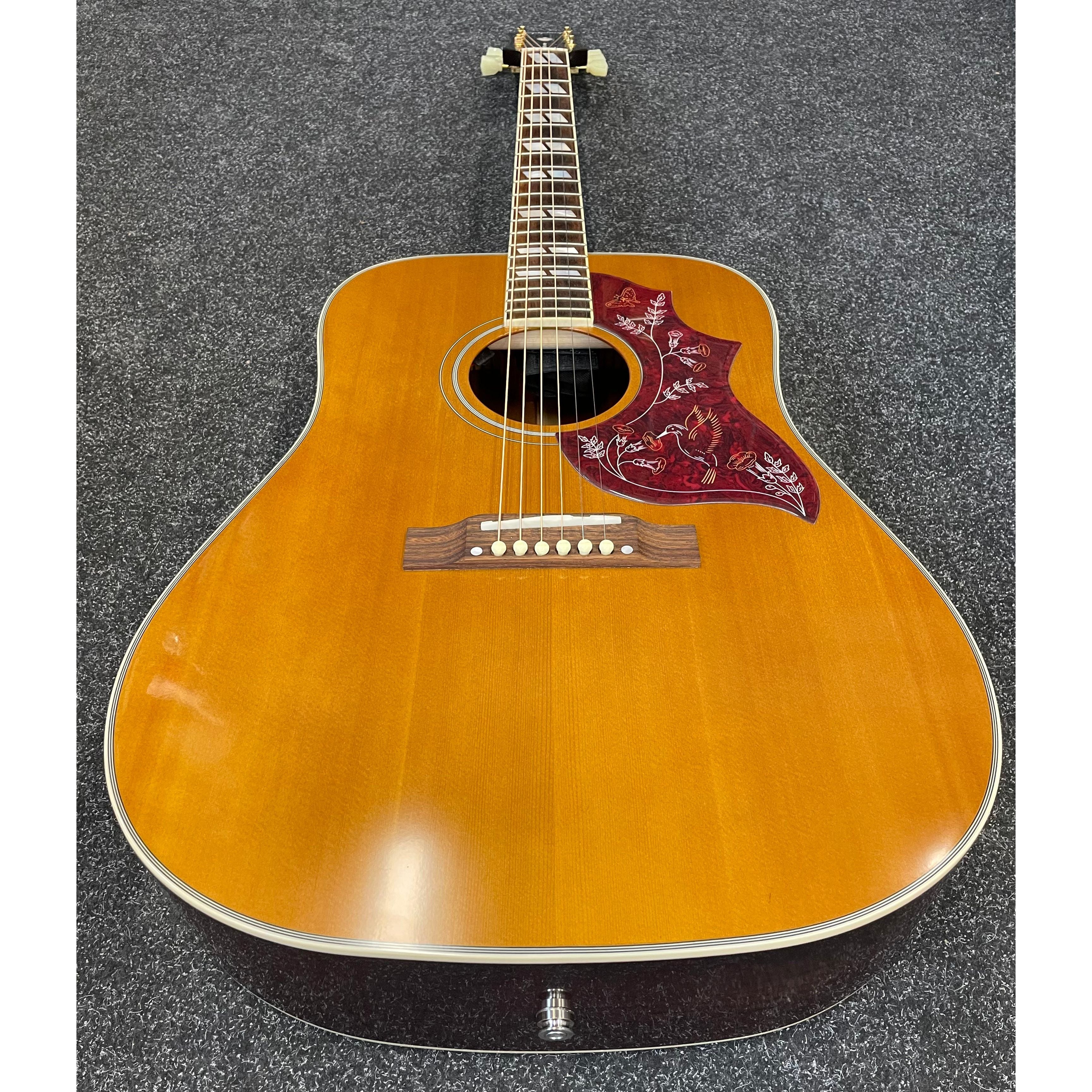 Epiphone Inspired by Gibson Hummingbird Electro Acoustic Guitar with Original Hardcase Pre-Owned